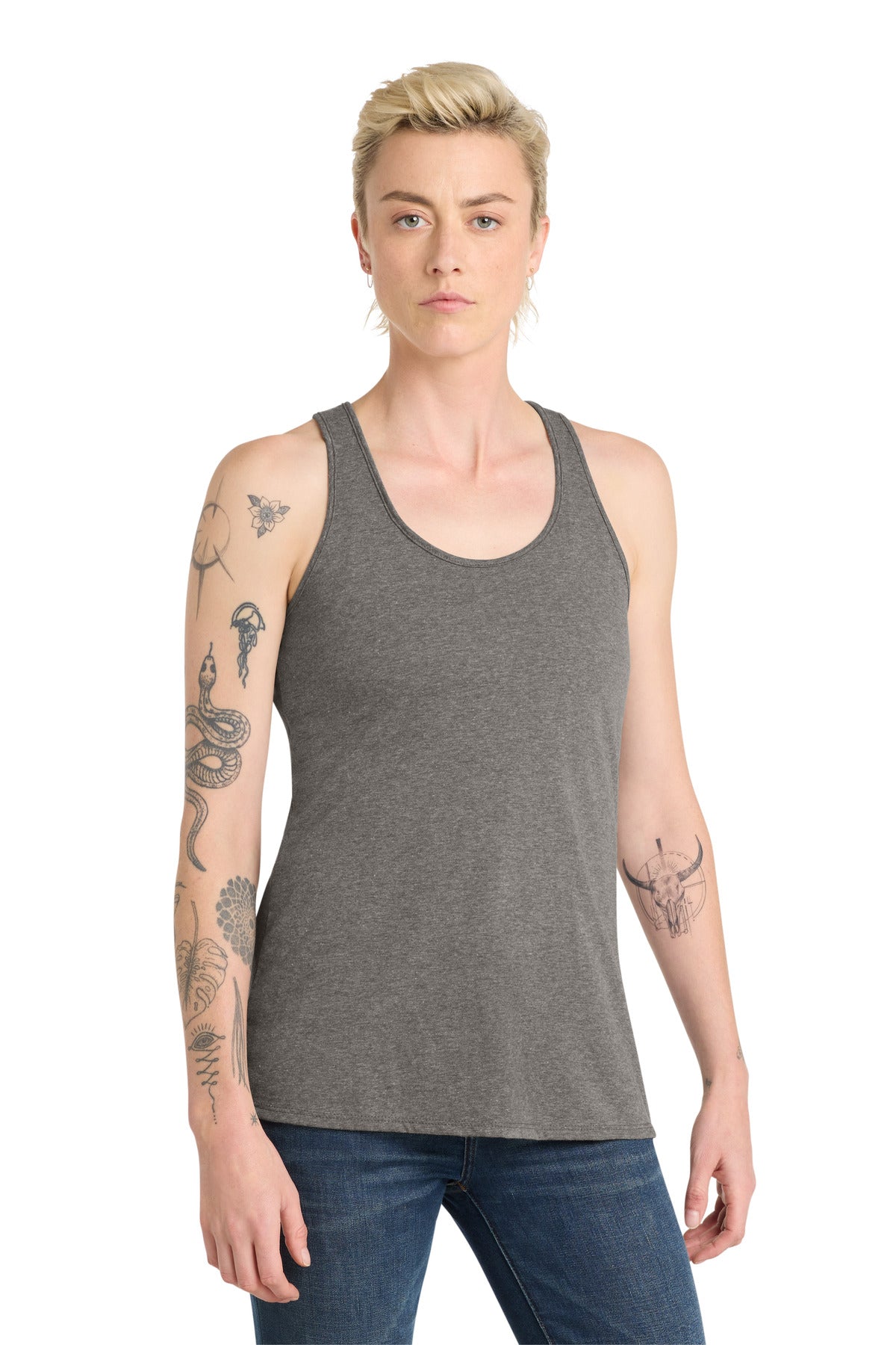 Custom Embroidery or DTF Print - District  ®  Women's V.I.T.  ™  Racerback Tank. DT6302