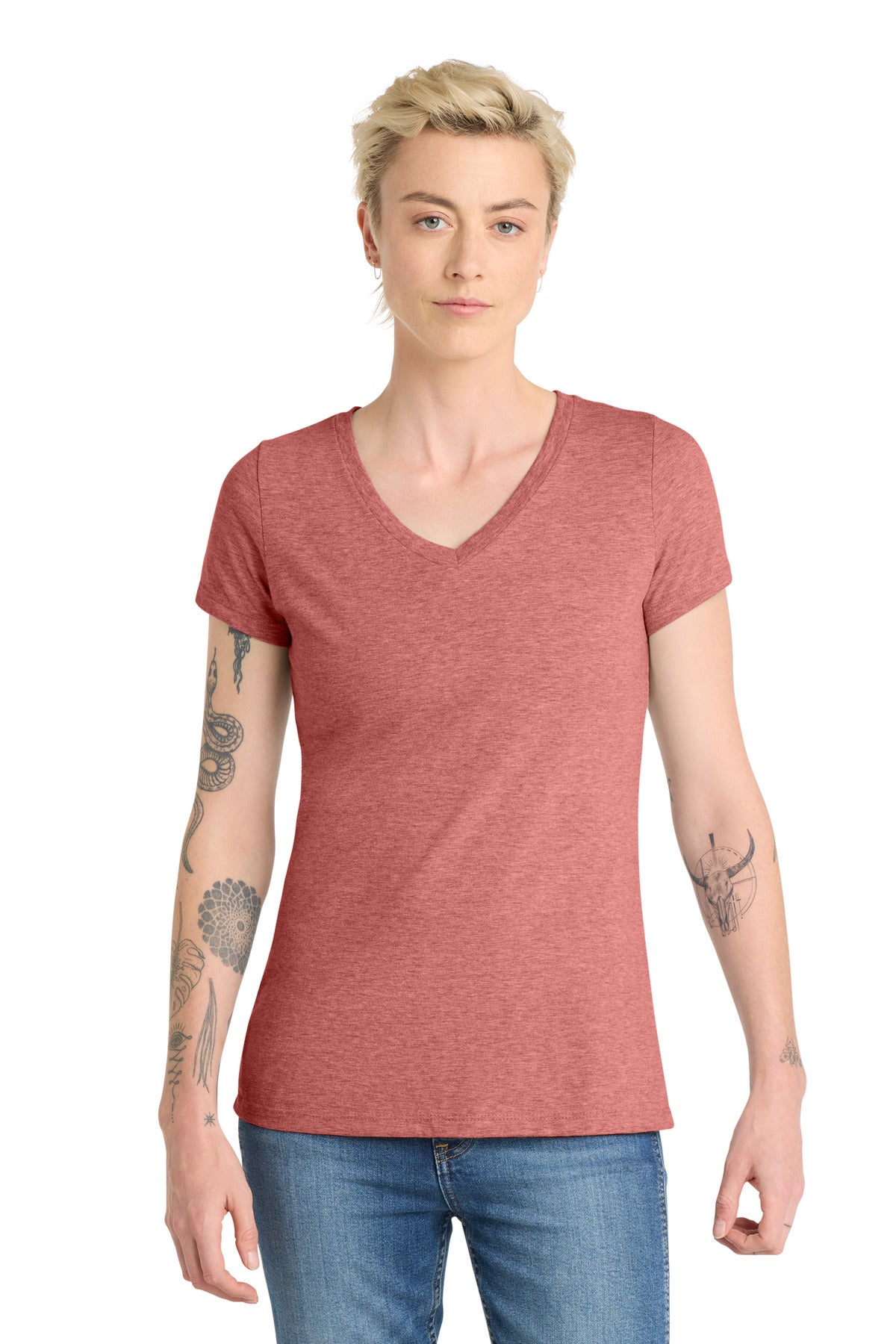 Custom Embroidery or DTF Print - District  ®  Women's Very Important Tee  ®  V-Neck. DT6503