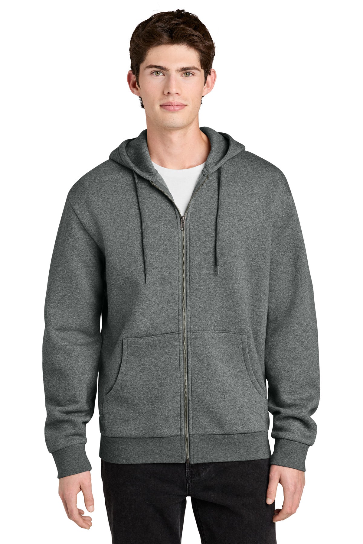 Custom Embroidery or DTF Print - District ®  MelloFleece Full-Zip Hoodie DT6702