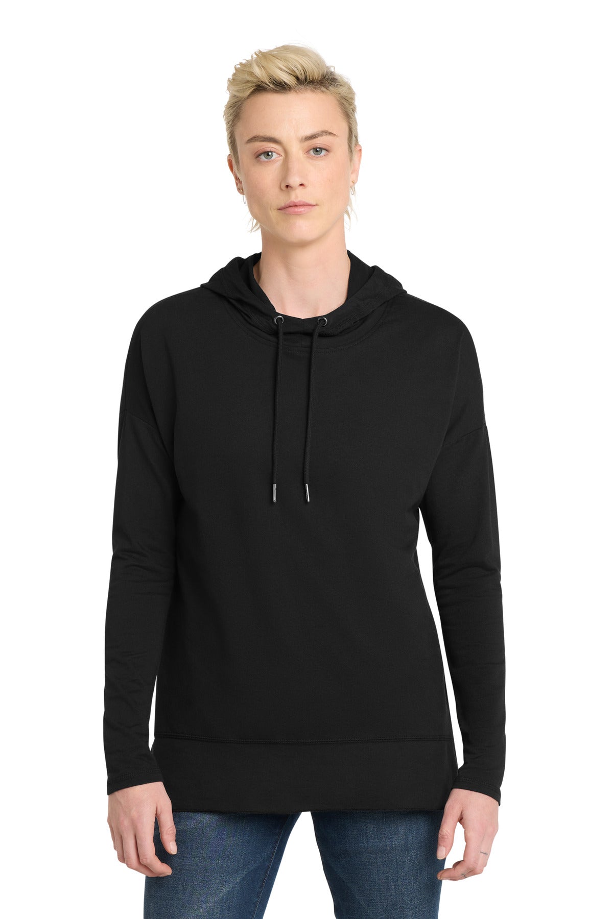 Custom Embroidery or DTF Print - District  ®  Women's Featherweight French Terry  ™  Hoodie DT671