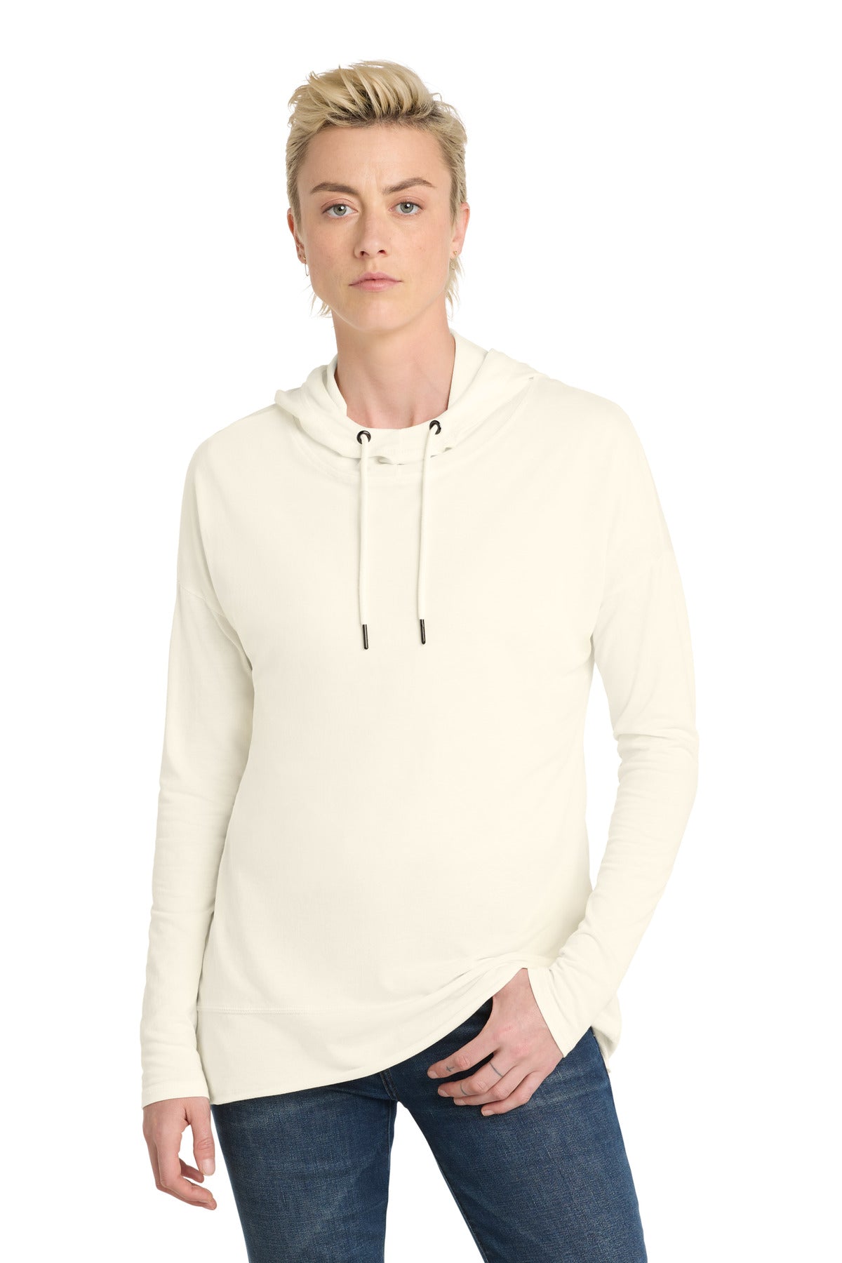Custom Embroidery or DTF Print - District  ®  Women's Featherweight French Terry  ™  Hoodie DT671