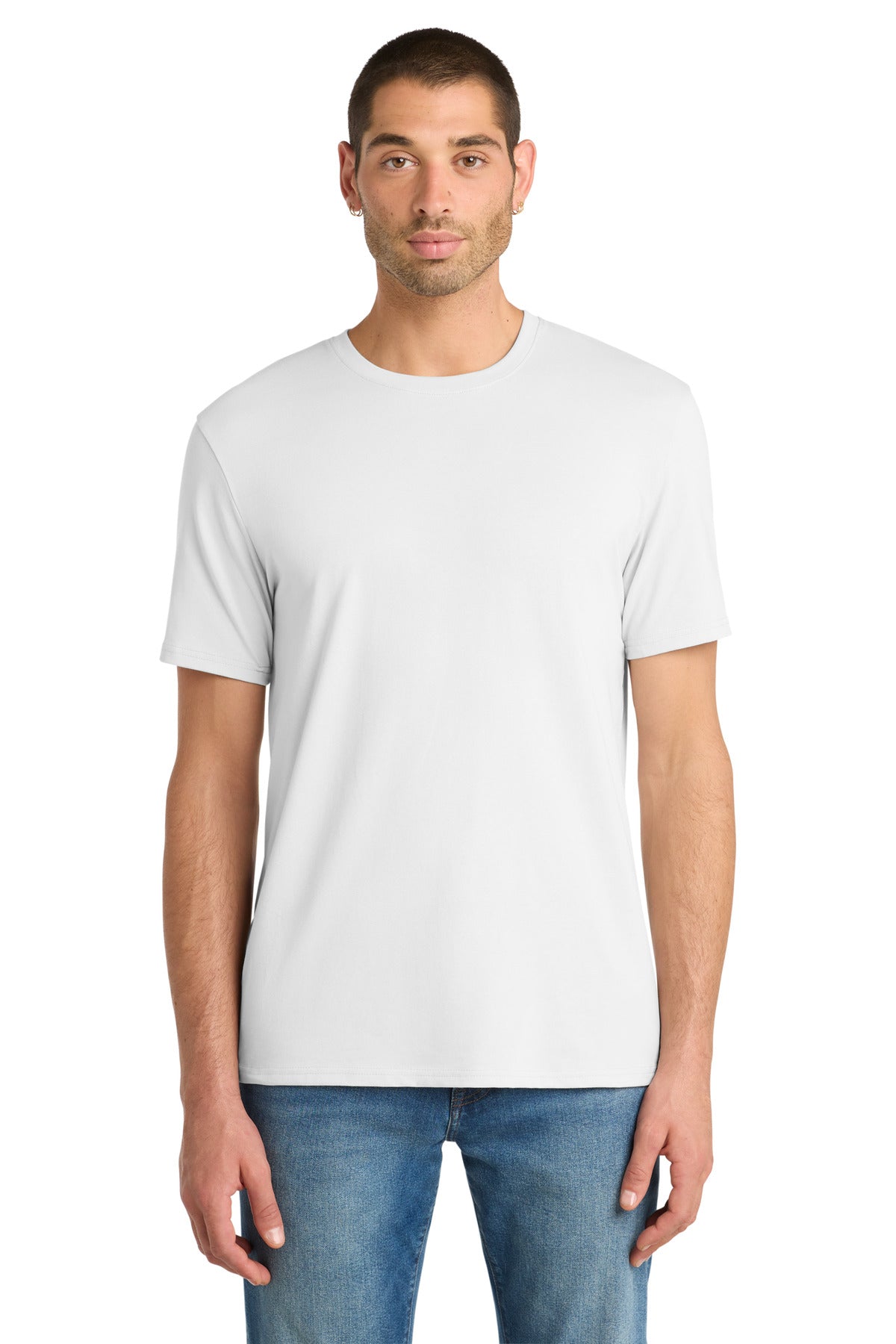 Custom Embroidery or DTF Print - District  ®  Flex Tee DT7500
