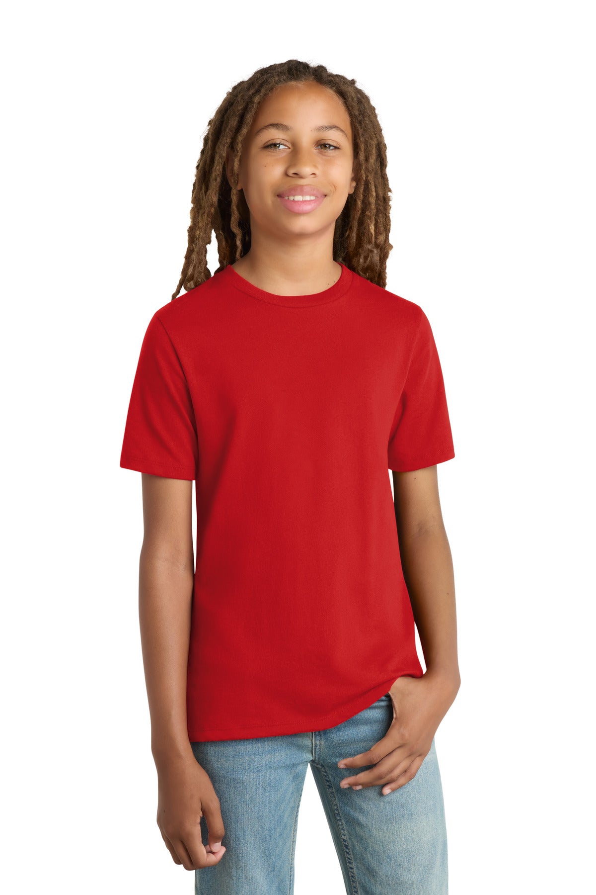 Custom Embroidery or DTF Print - District  ®  Youth Re-Tee  ®  DT8000Y