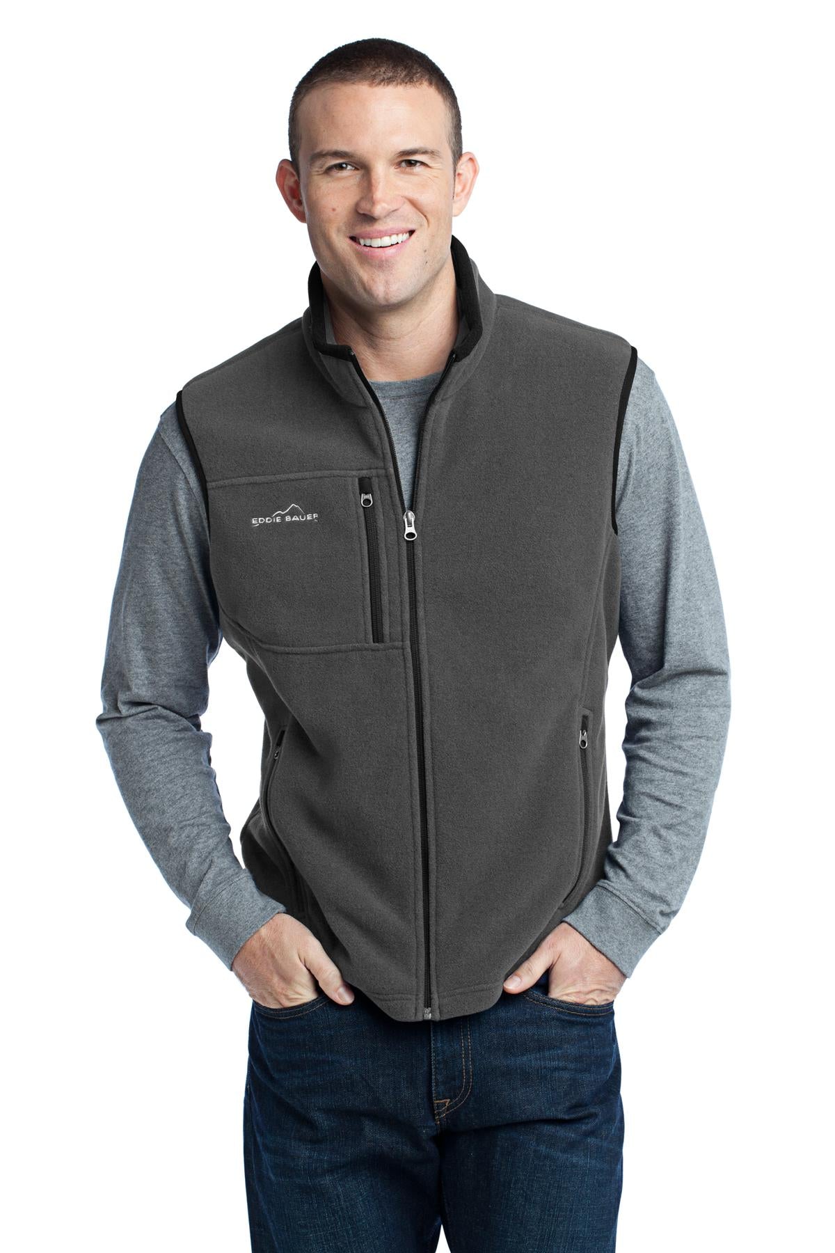 Custom Embroidery or DTF Print - Eddie Bauer ®  - Fleece Vest. EB204