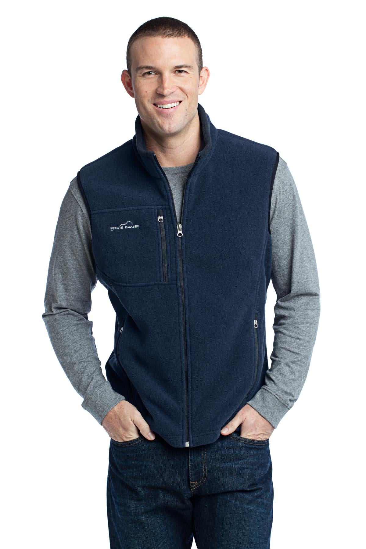Custom Embroidery or DTF Print - Eddie Bauer ®  - Fleece Vest. EB204