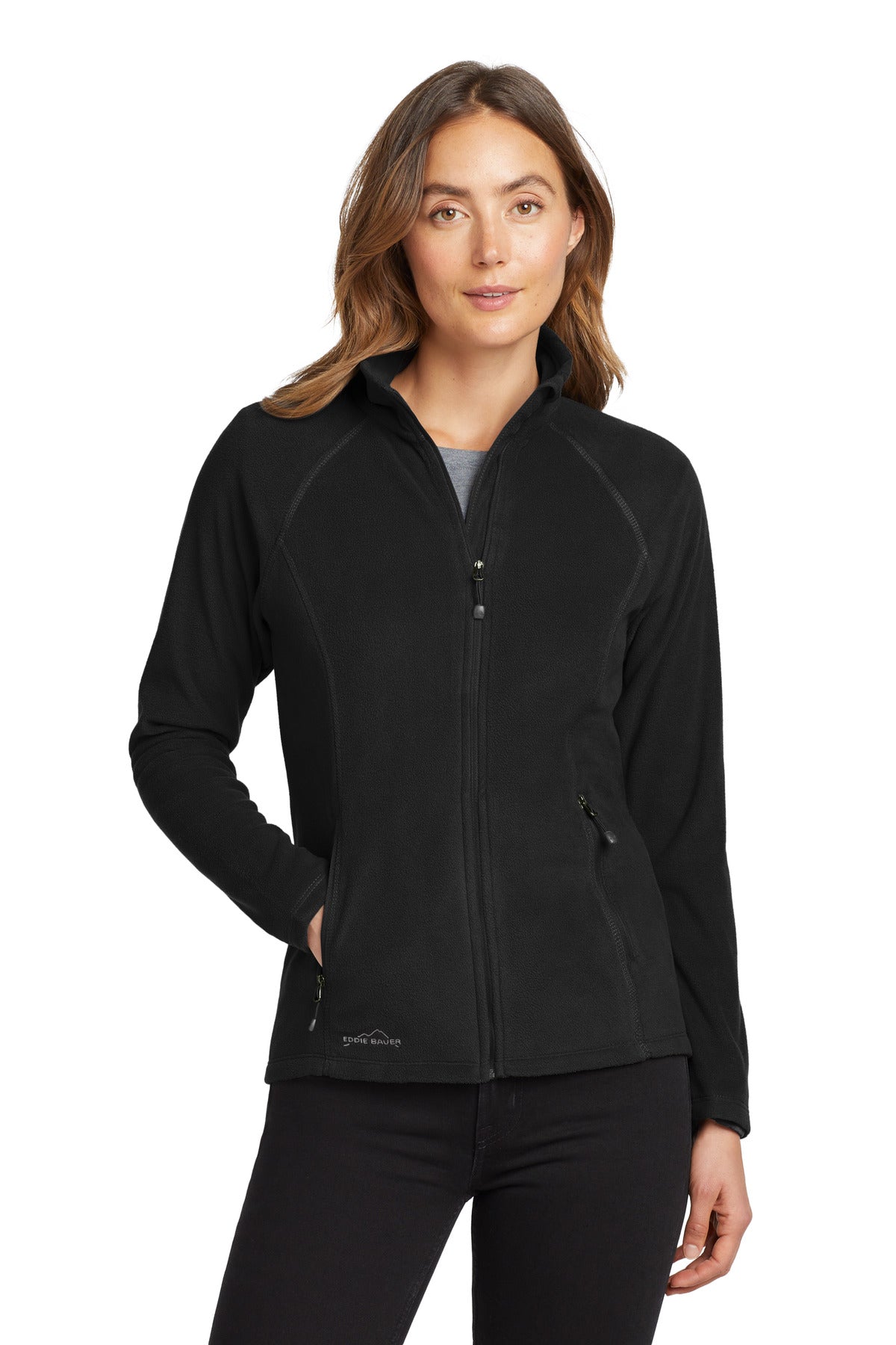 Custom Embroidery or DTF Print - Eddie Bauer® Women's Full-Zip Microfleece Jacket. EB225