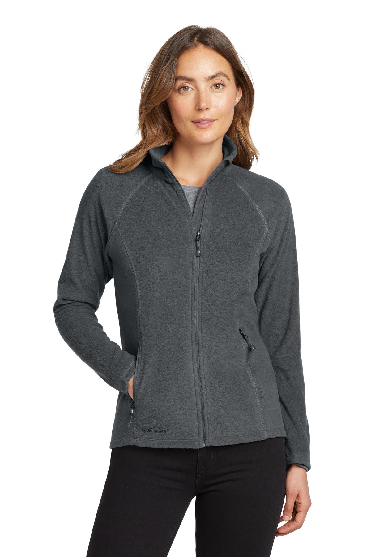 Custom Embroidery or DTF Print - Eddie Bauer® Women's Full-Zip Microfleece Jacket. EB225