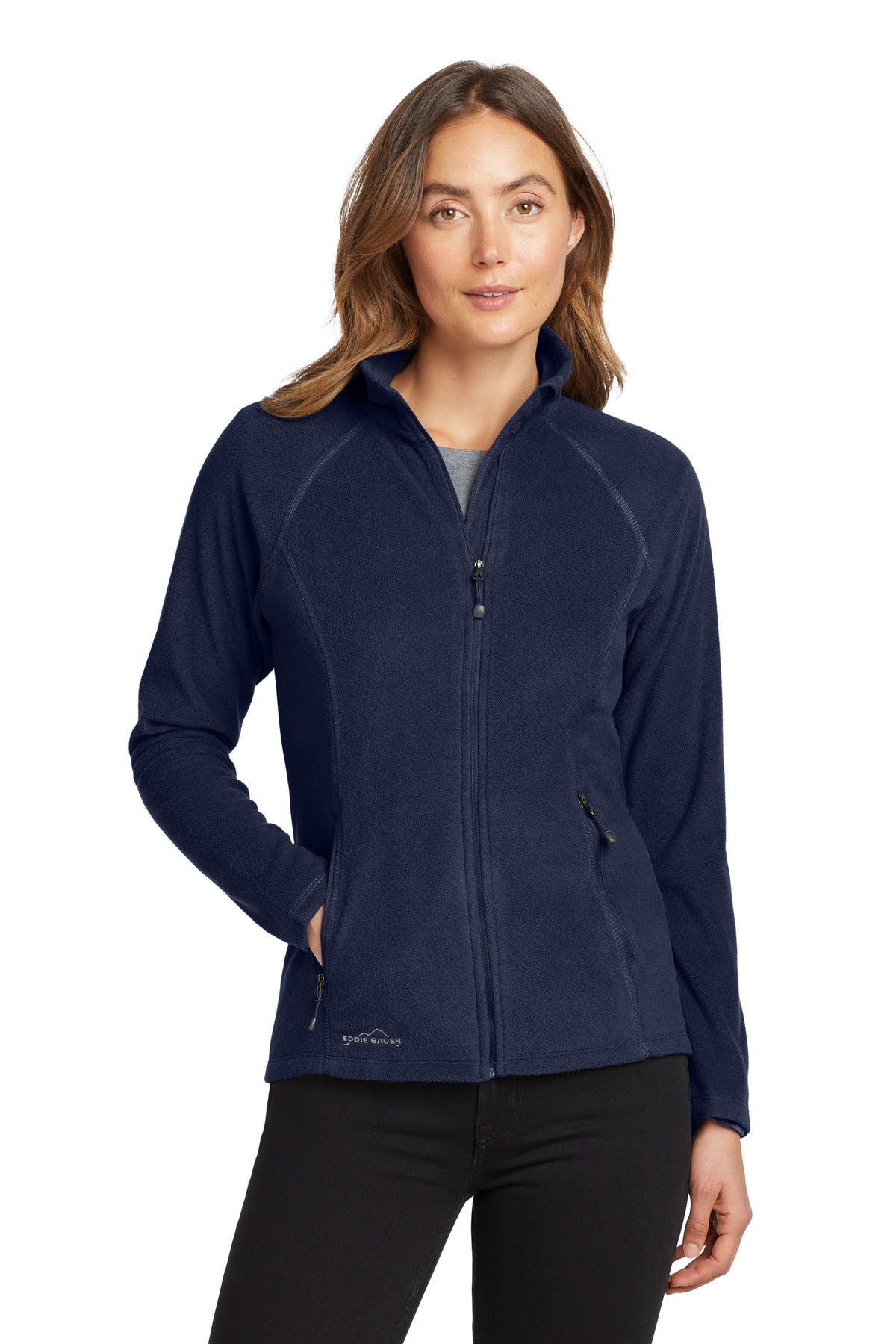 Custom Embroidery or DTF Print - Eddie Bauer® Women's Full-Zip Microfleece Jacket. EB225