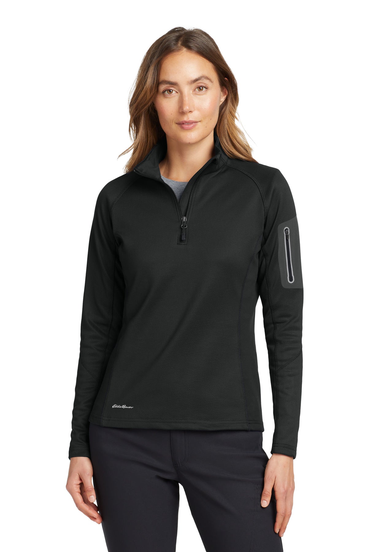 Custom Embroidery or DTF Print - Eddie Bauer ®  Women's 1/2-Zip Performance Fleece. EB235