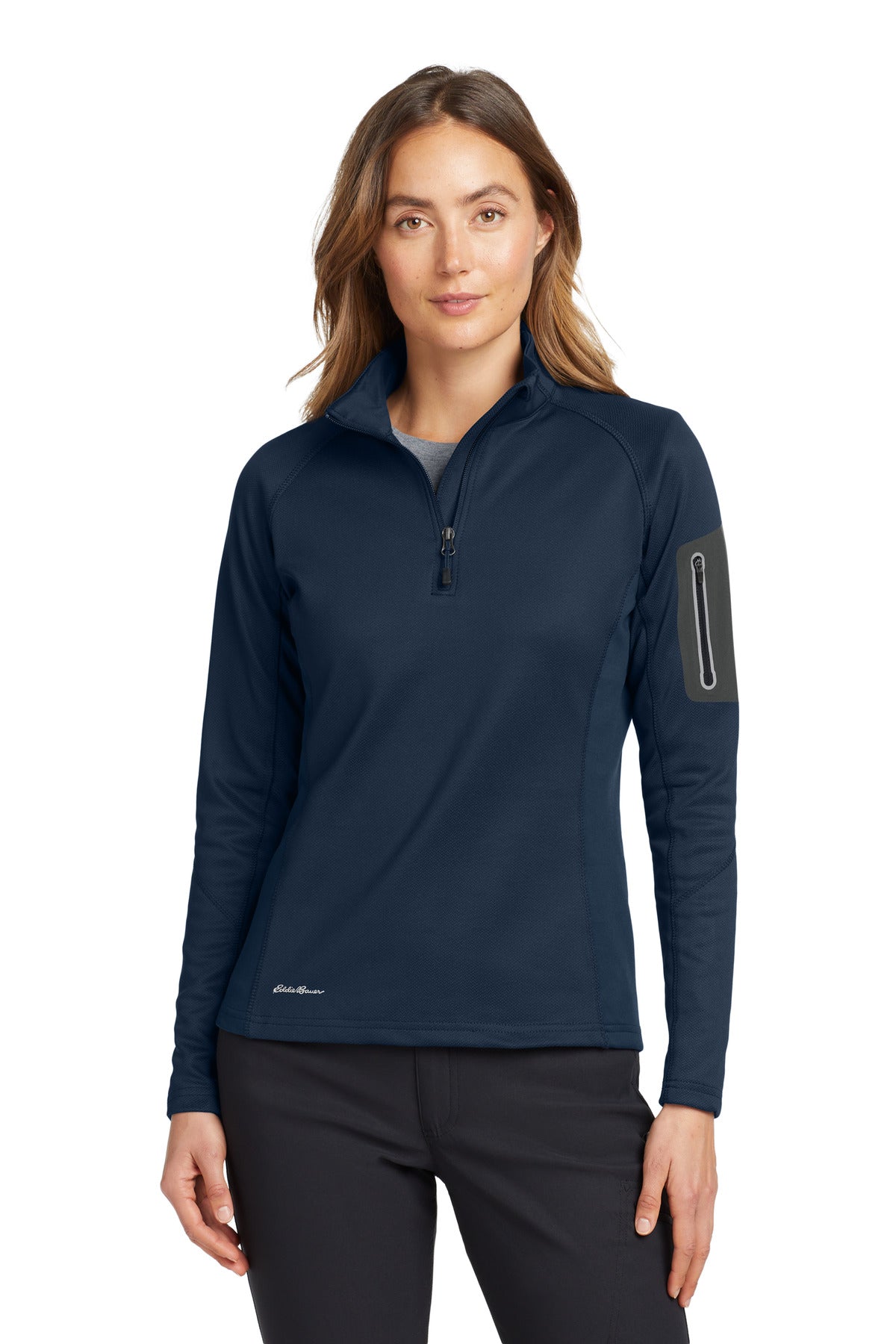 Custom Embroidery or DTF Print - Eddie Bauer ®  Women's 1/2-Zip Performance Fleece. EB235