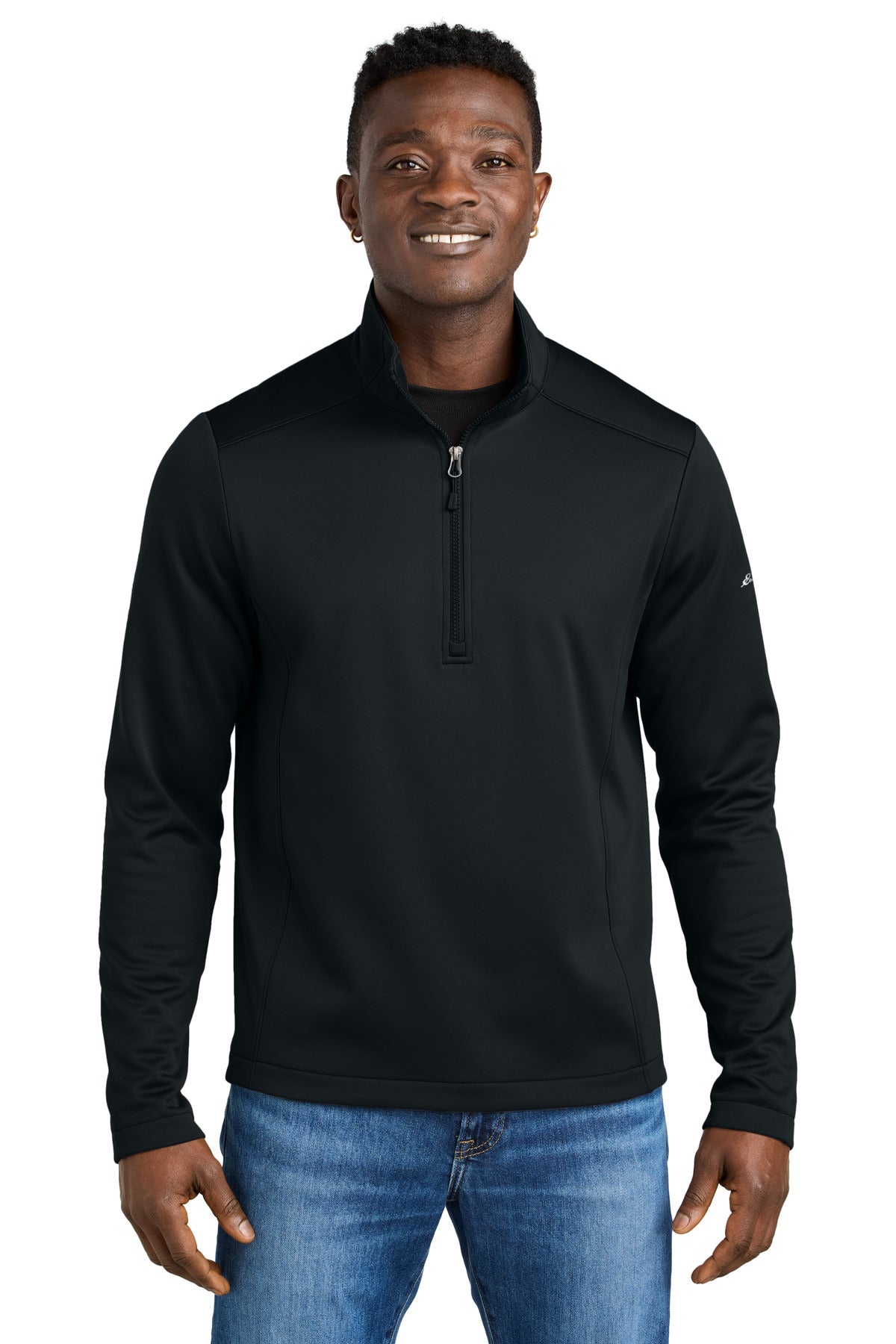 Custom Embroidery or DTF Print - Eddie Bauer ®  Smooth Mid Layer Fleece 1/2-Zip EB2360