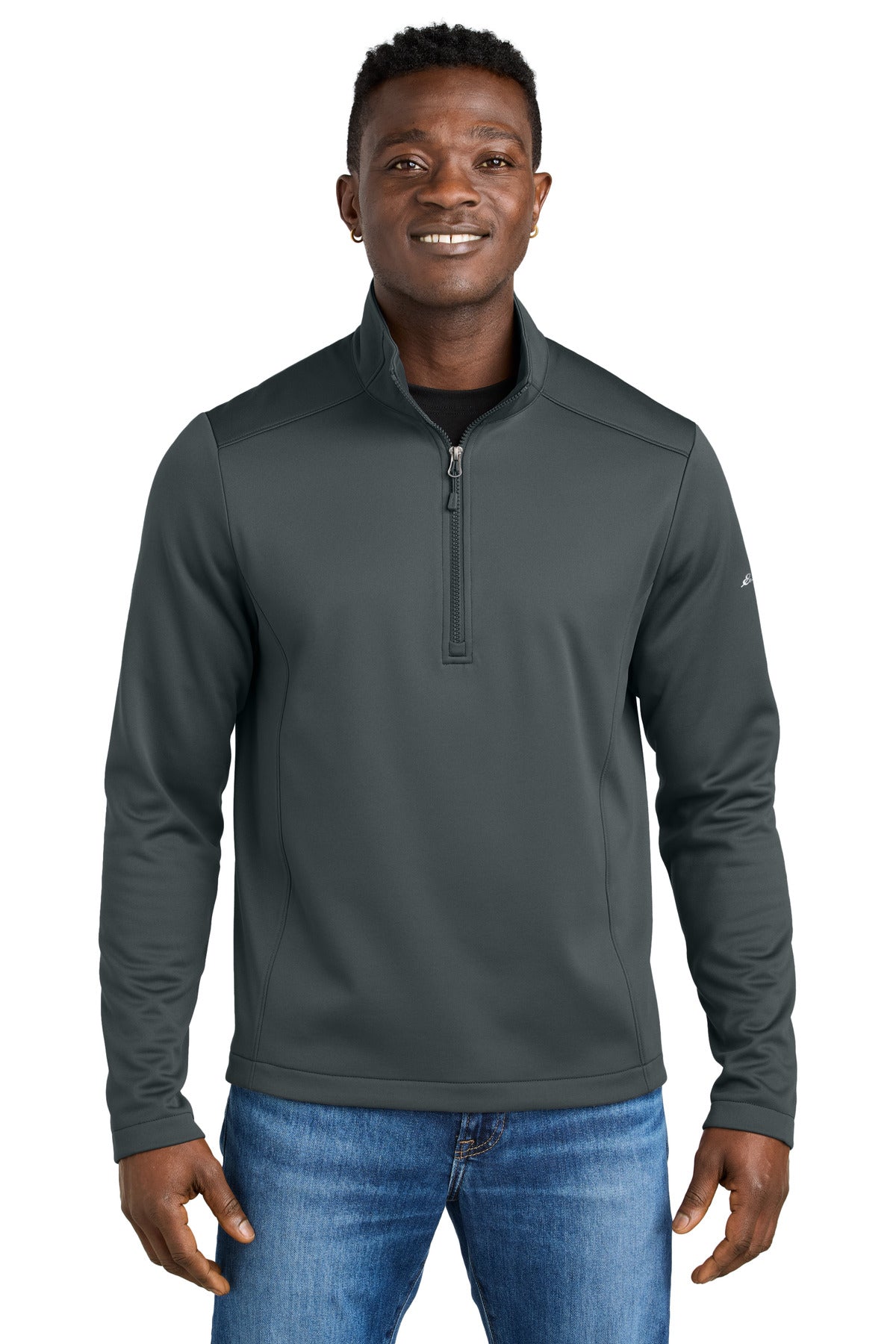 Custom Embroidery or DTF Print - Eddie Bauer ®  Smooth Mid Layer Fleece 1/2-Zip EB2360
