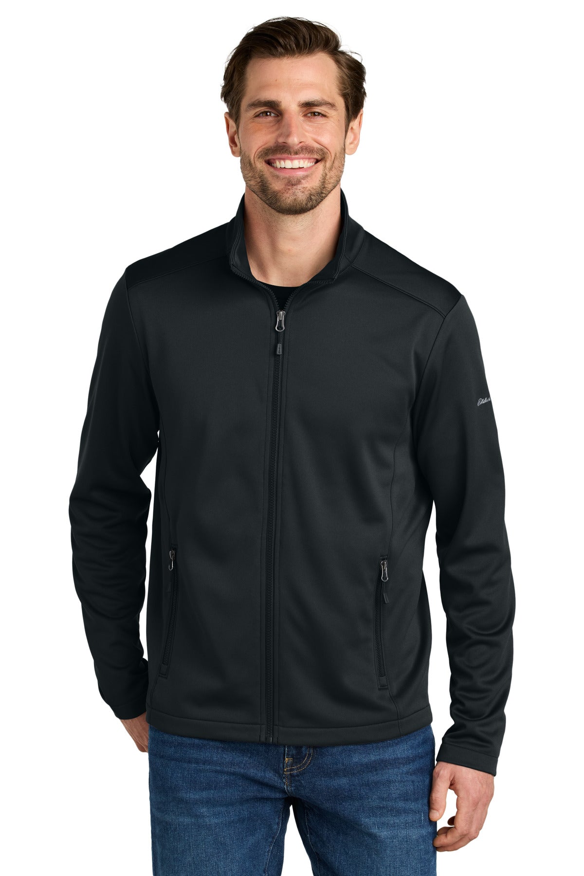 Custom Embroidery or DTF Print - Eddie Bauer ®  Smooth Mid Layer Fleece Full-Zip EB2460
