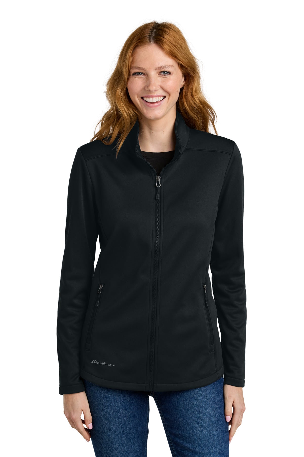 Custom Embroidery or DTF Print - Eddie Bauer ®  Women's Smooth Mid Layer Fleece Full-Zip EB2470