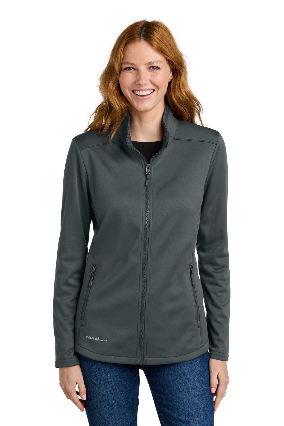 Custom Embroidery or DTF Print - Eddie Bauer ®  Women's Smooth Mid Layer Fleece Full-Zip EB2470