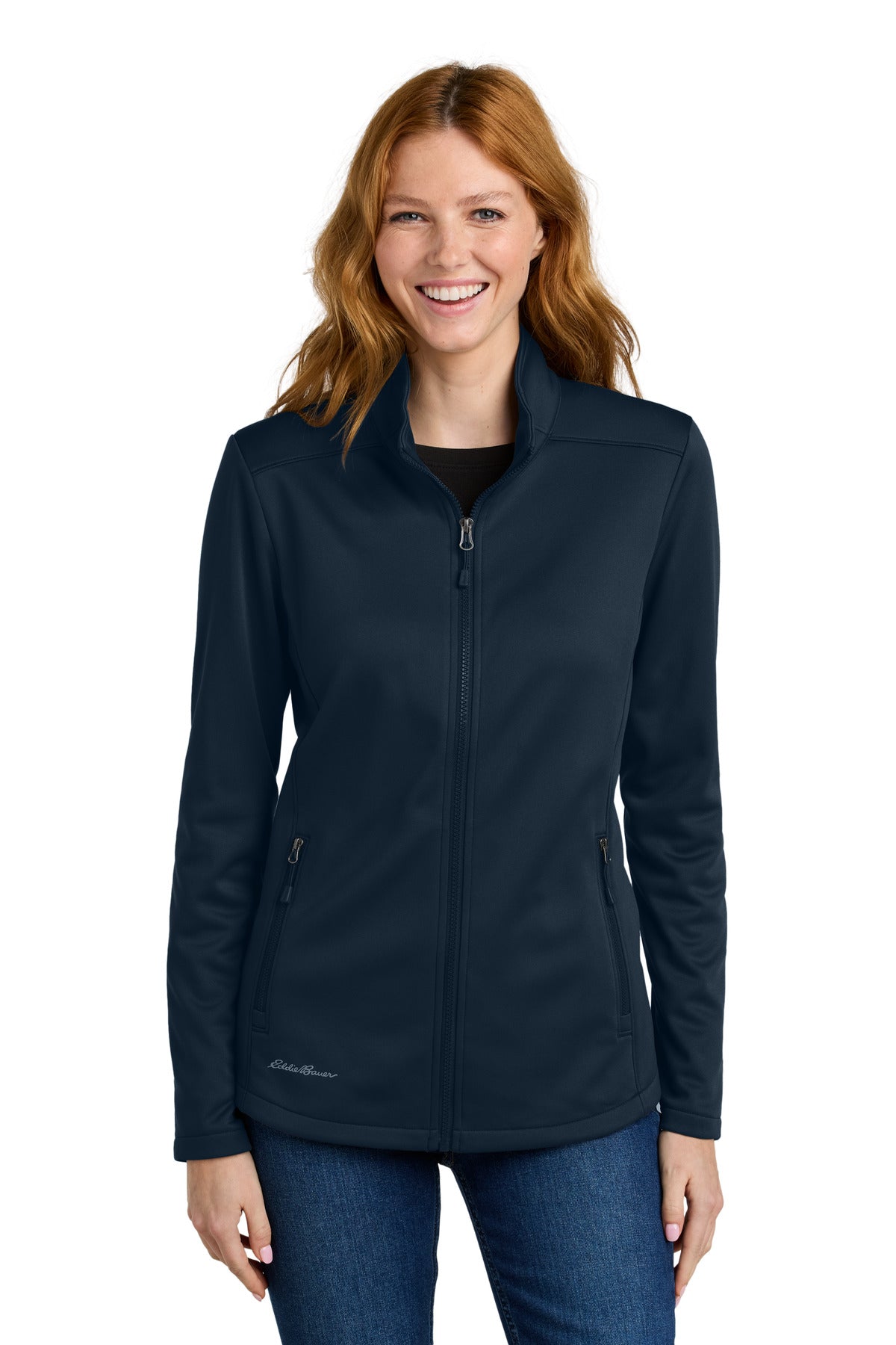 Custom Embroidery or DTF Print - Eddie Bauer ®  Women's Smooth Mid Layer Fleece Full-Zip EB2470