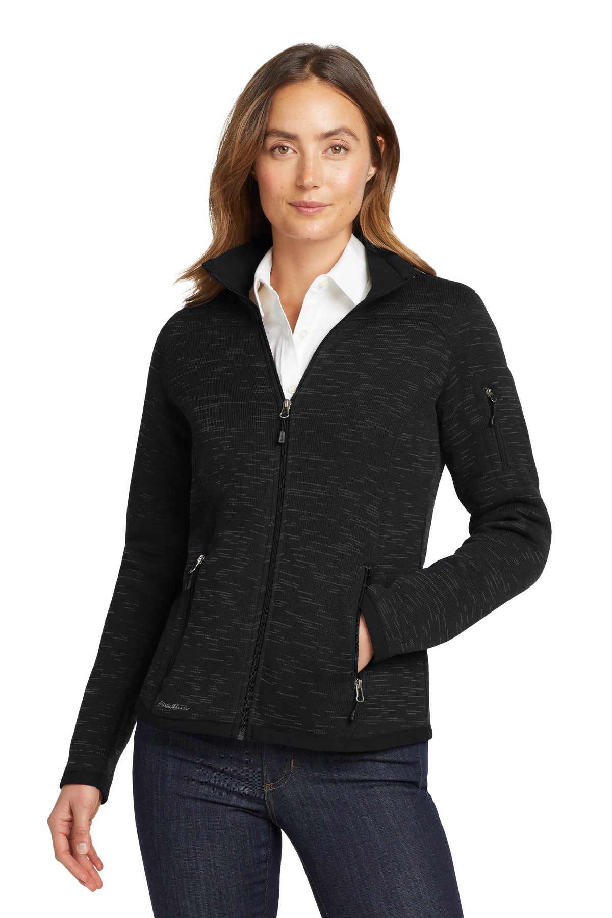 Custom Embroidery or DTF Print - Eddie Bauer  ®  Women's Sweater Fleece Full-Zip. EB251