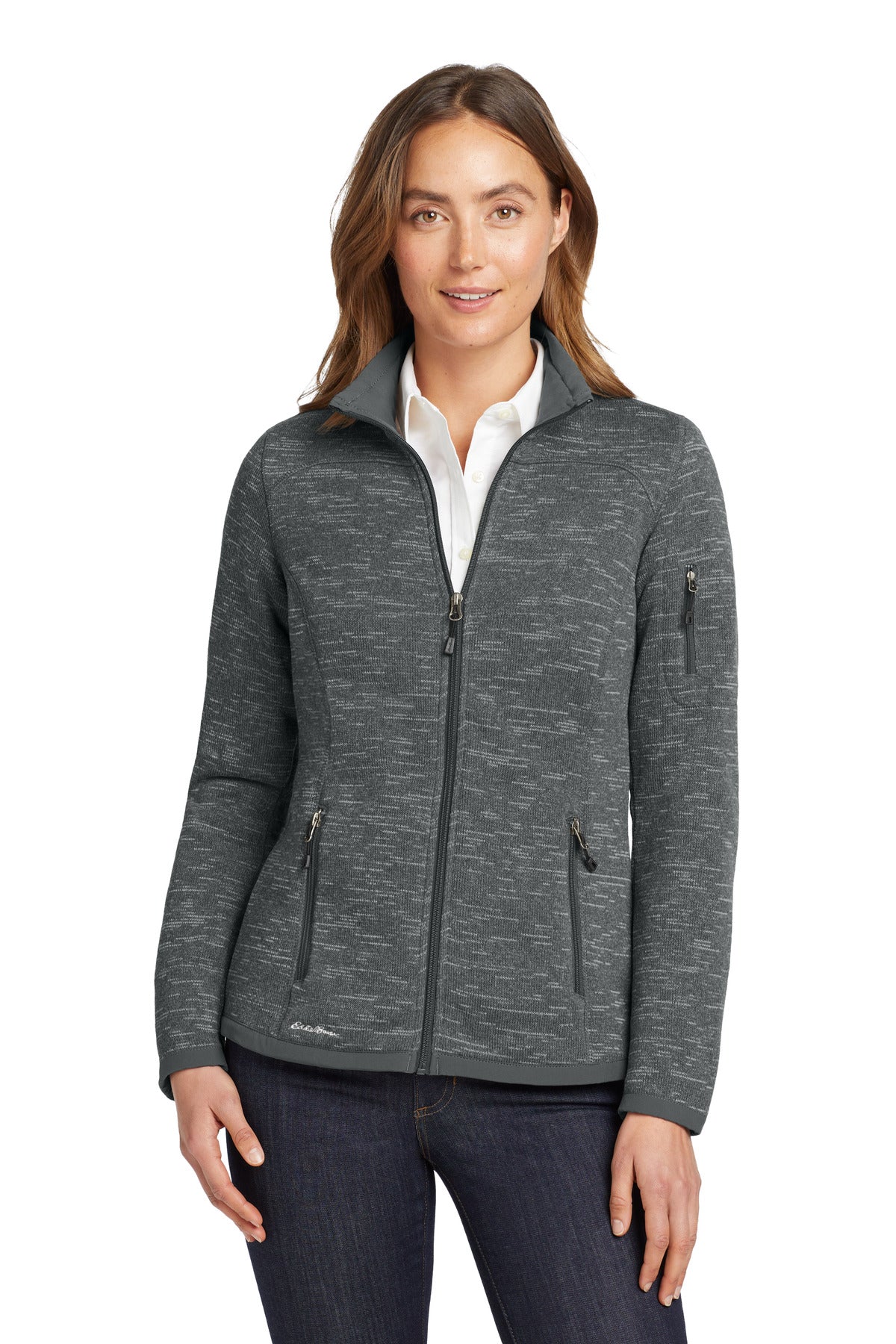 Custom Embroidery or DTF Print - Eddie Bauer  ®  Women's Sweater Fleece Full-Zip. EB251