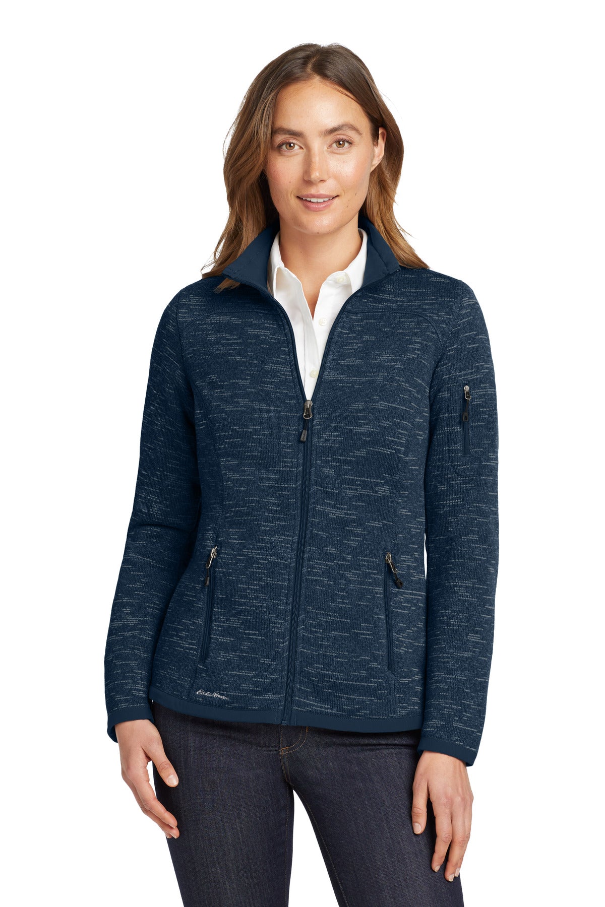 Custom Embroidery or DTF Print - Eddie Bauer  ®  Women's Sweater Fleece Full-Zip. EB251