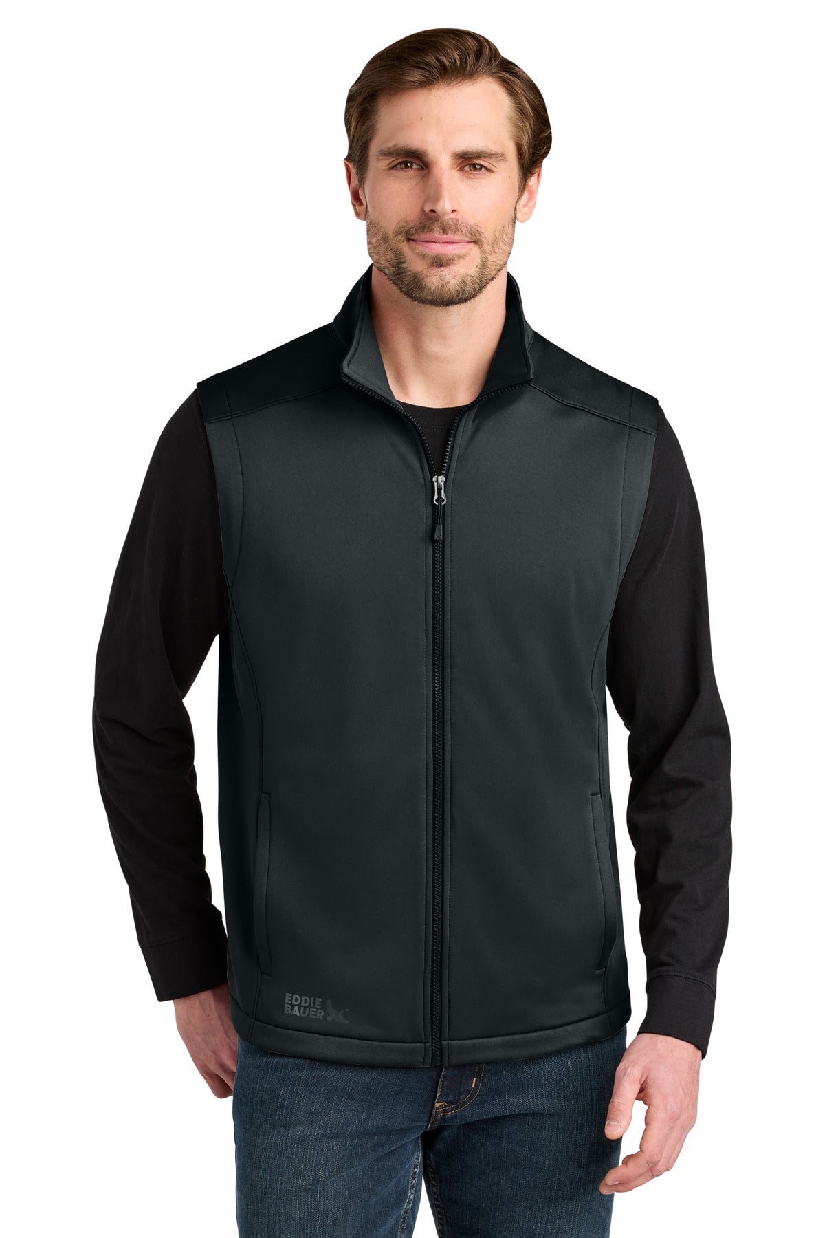 Custom Embroidery or DTF Print - Eddie Bauer ®  Smooth Mid Layer Fleece Vest EB2560