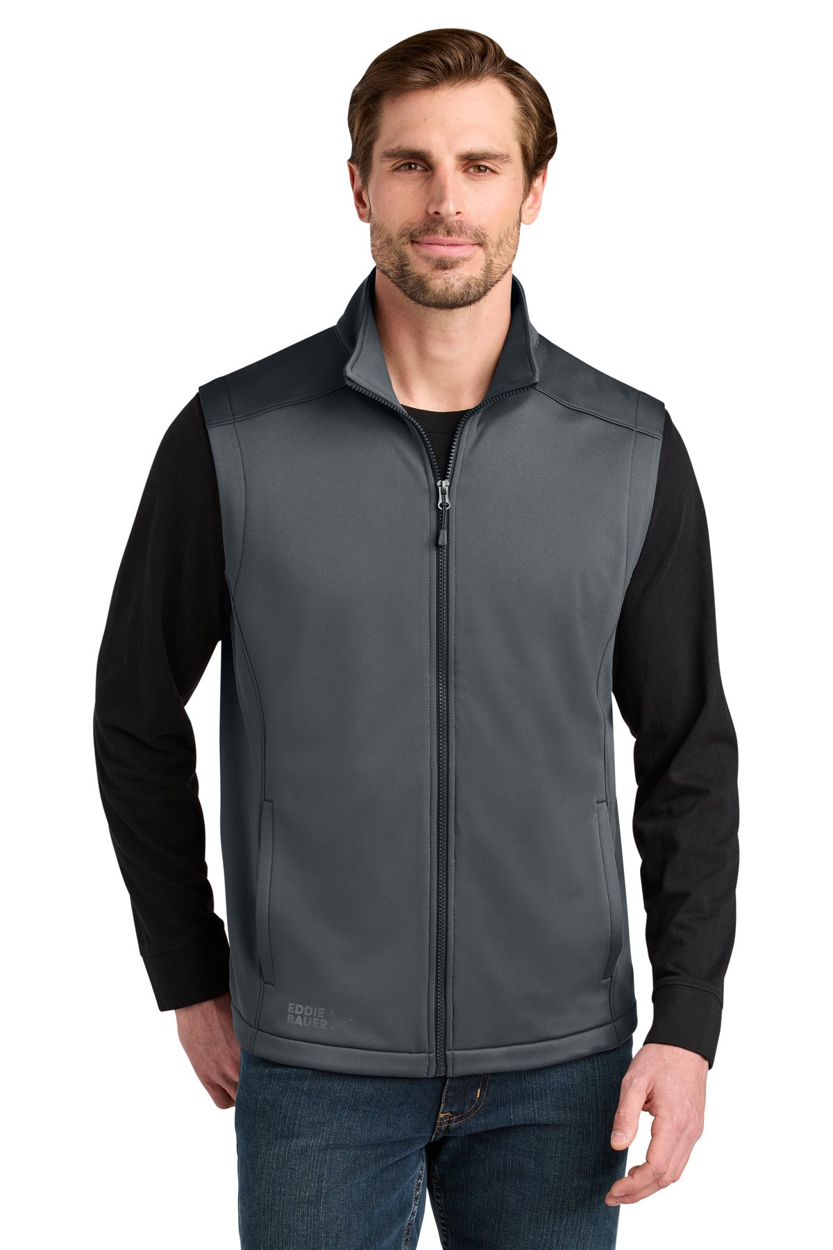 Custom Embroidery or DTF Print - Eddie Bauer ®  Smooth Mid Layer Fleece Vest EB2560