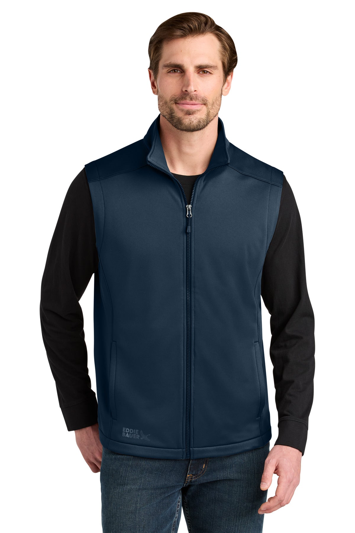 Custom Embroidery or DTF Print - Eddie Bauer ®  Smooth Mid Layer Fleece Vest EB2560