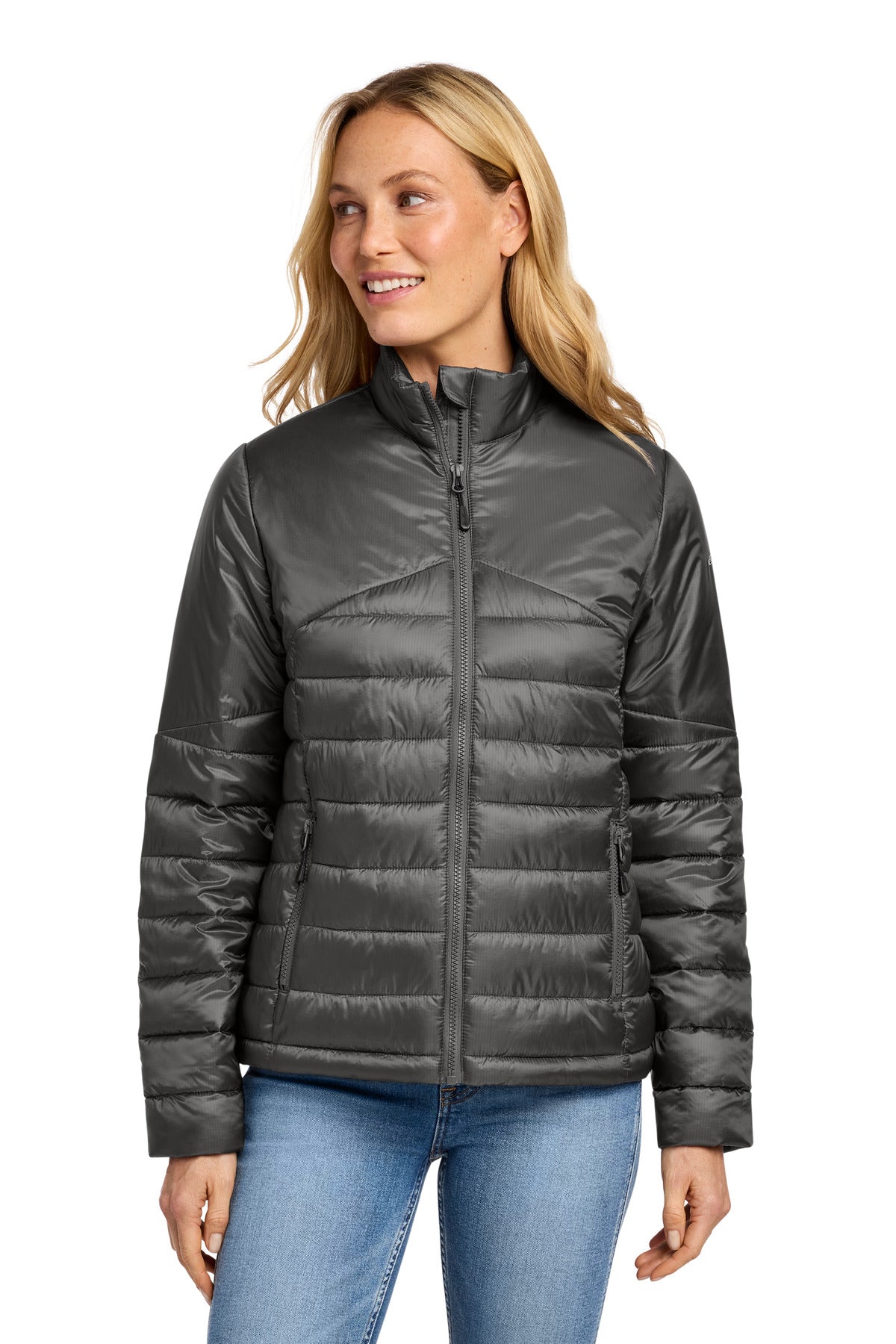 Custom Embroidery or DTF Print - Eddie Bauer ®  Women's Quilted Jacket EB511