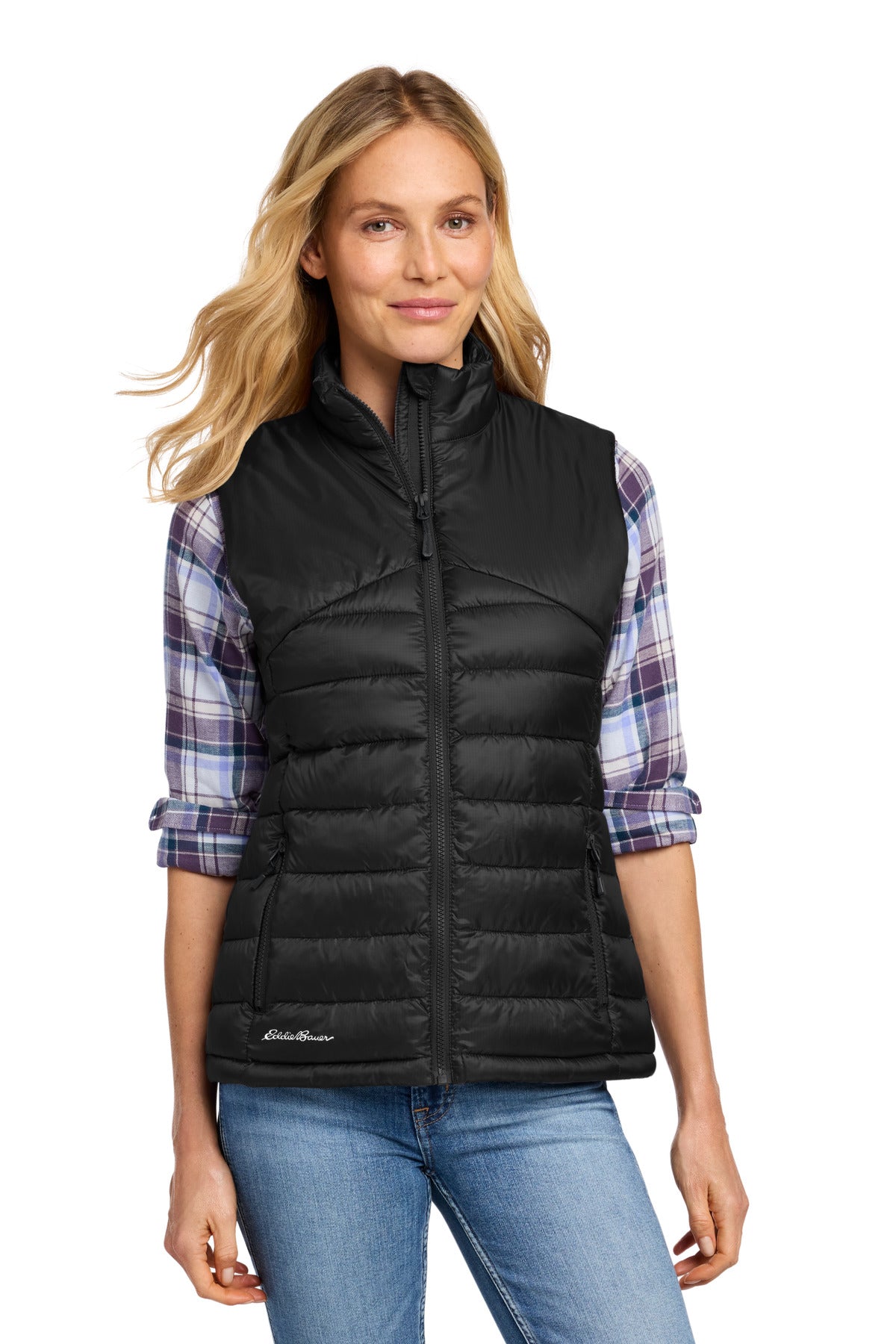 Custom Embroidery or DTF Print - Eddie Bauer ®  Women's Quilted Vest EB513