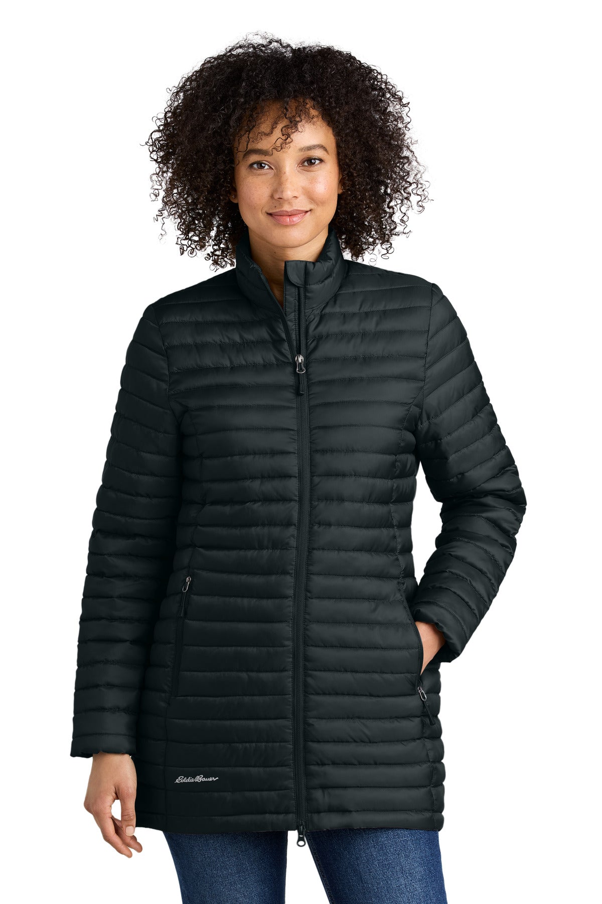 Custom Embroidery or DTF Print - Eddie Bauer® Women's Packable Quilted Full-Zip EB515