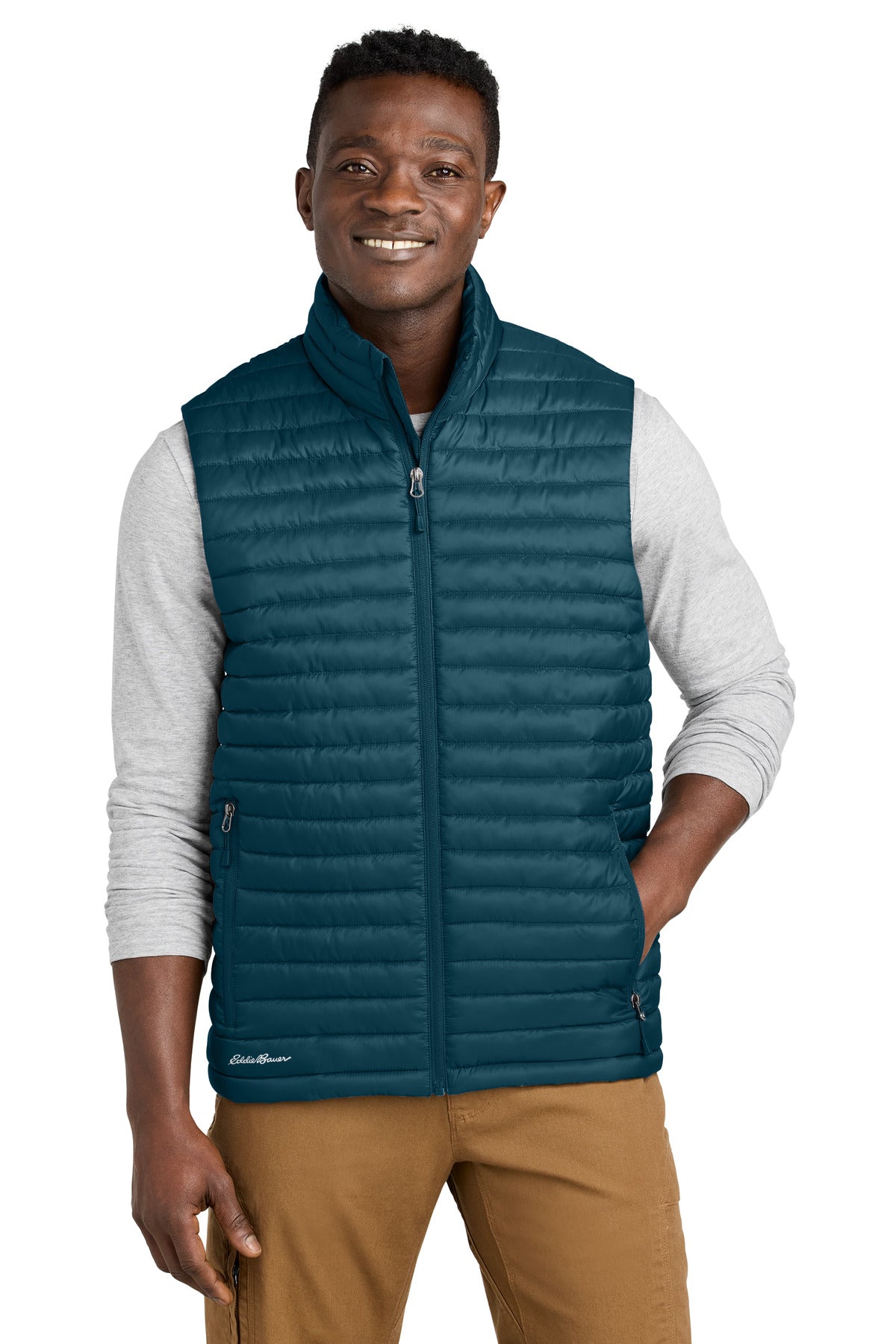 Custom Embroidery or DTF Print - Eddie Bauer® Packable Quilted Vest EB516