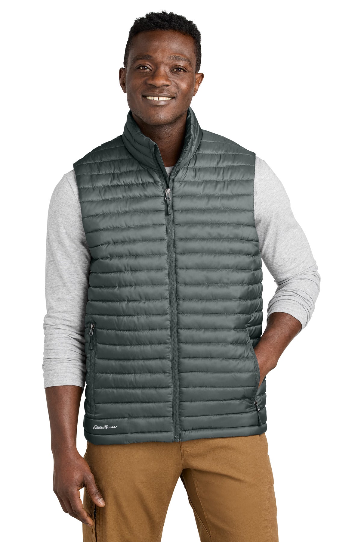 Custom Embroidery or DTF Print - Eddie Bauer ®  Packable Quilted Vest EB516