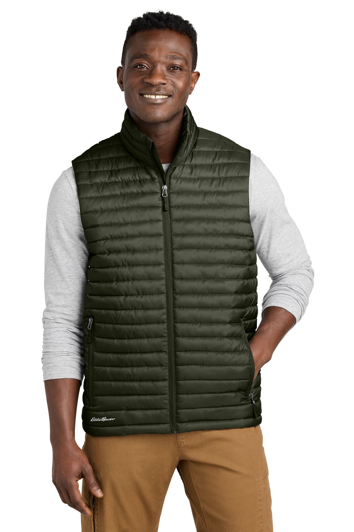 Custom Embroidery or DTF Print - Eddie Bauer® Packable Quilted Vest EB516