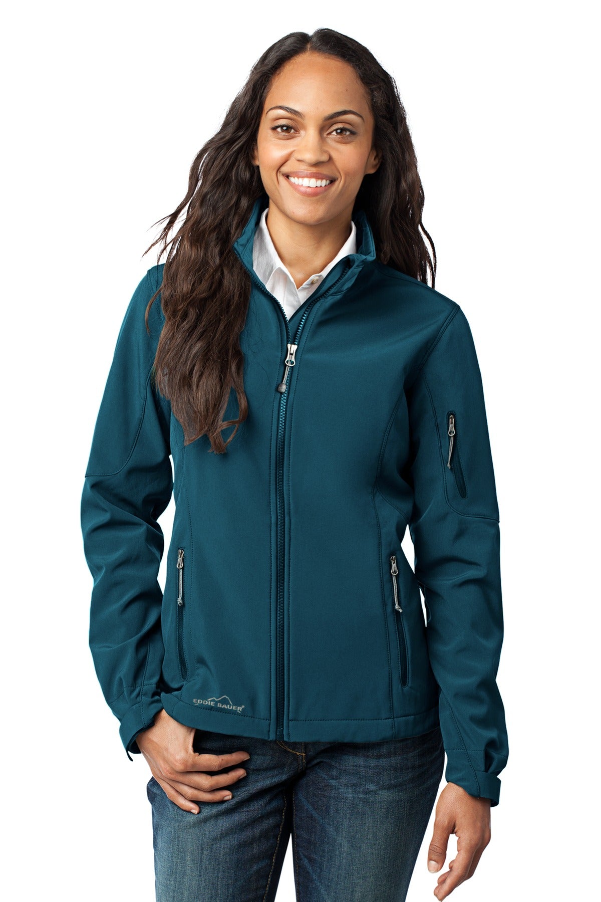 Custom Embroidery or DTF Print - Eddie Bauer® Women's Soft Shell Jacket. EB531