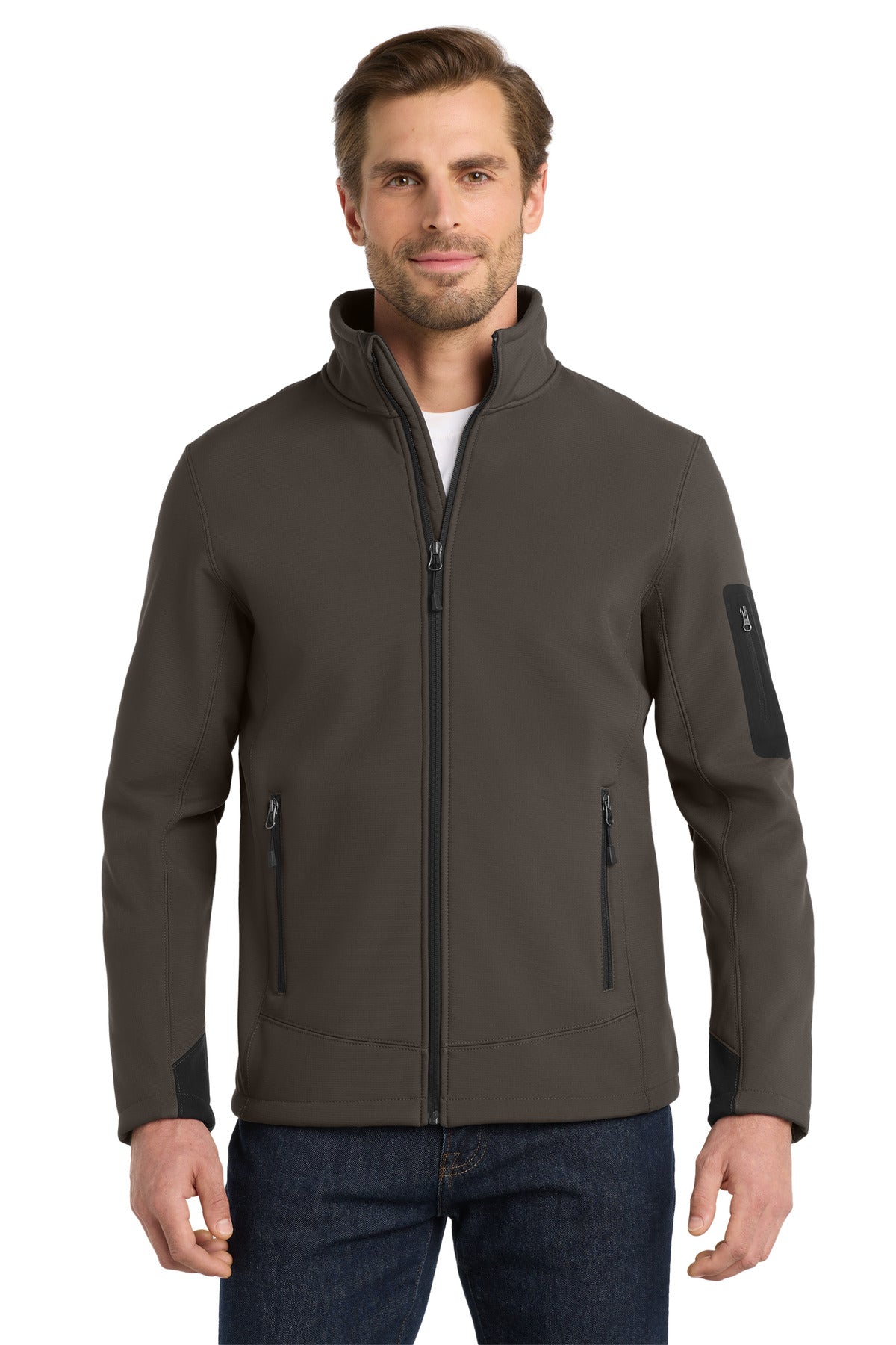 Custom Embroidery or DTF Print - Eddie Bauer ®  Rugged Ripstop Soft Shell Jacket. EB534