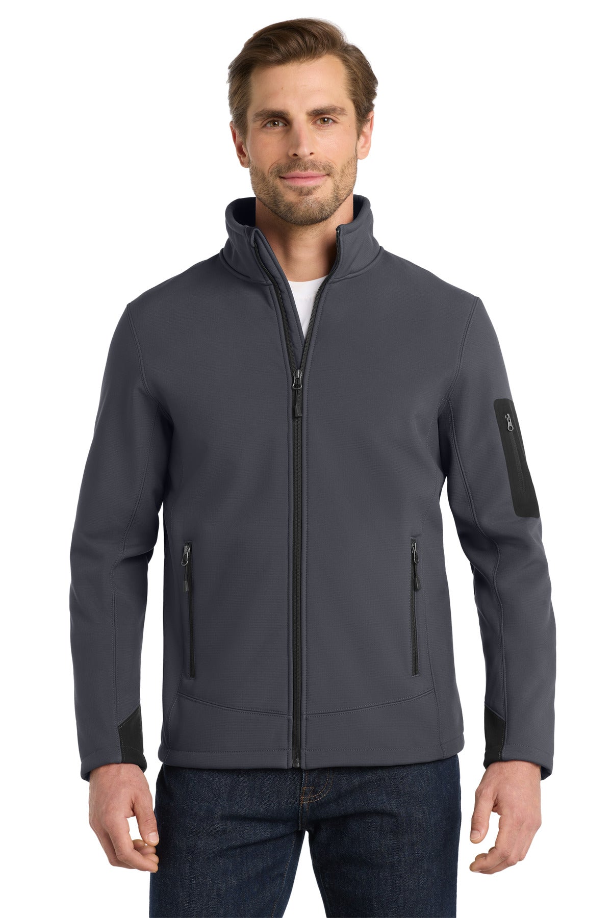 Custom Embroidery or DTF Print - Eddie Bauer ®  Rugged Ripstop Soft Shell Jacket. EB534