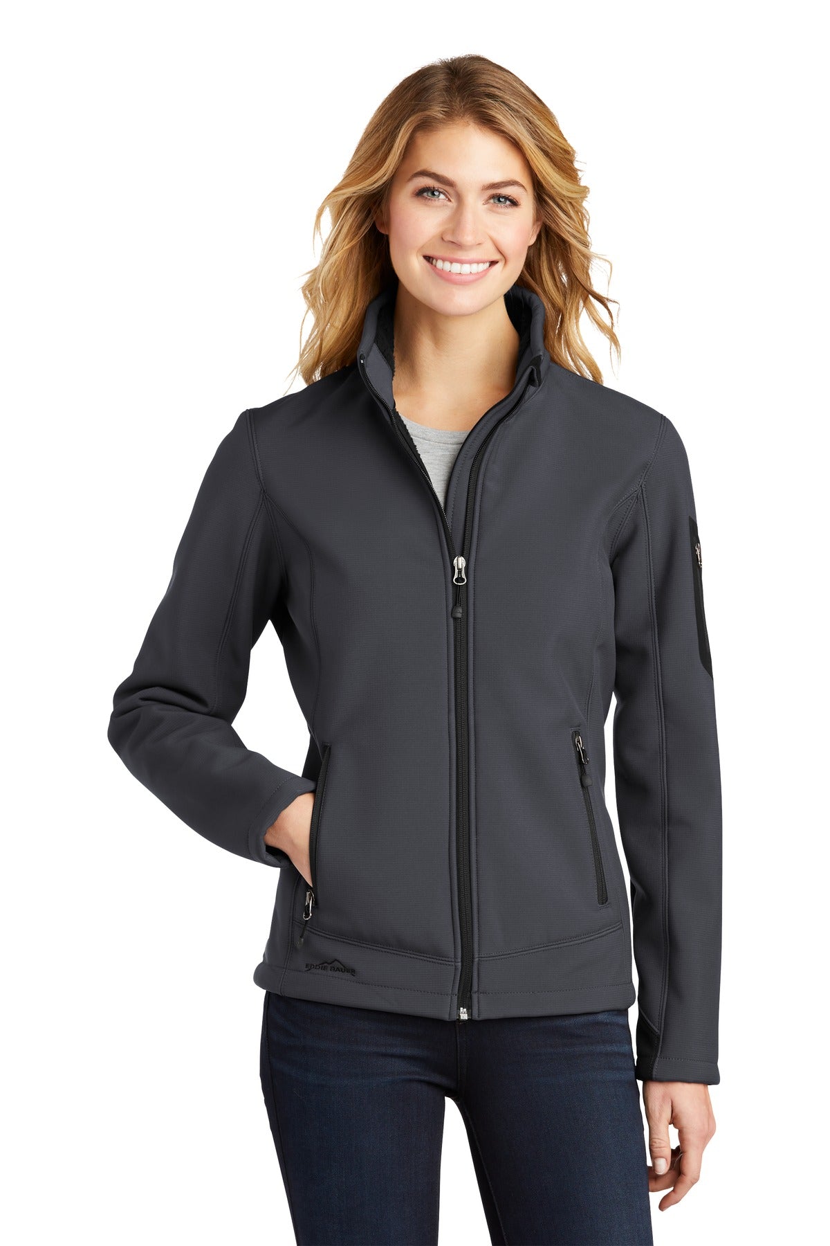 Custom Embroidery or DTF Print - Eddie Bauer® Women's Rugged Ripstop Soft Shell Jacket. EB535