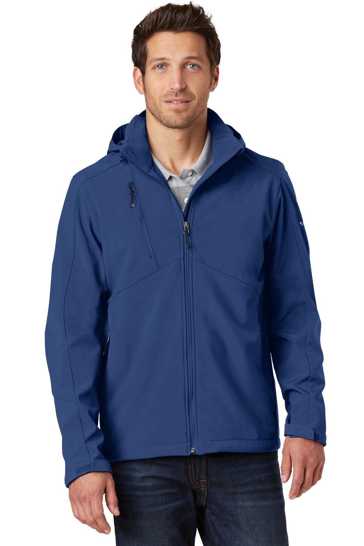 Custom Embroidery or DTF Print - Eddie Bauer ®  Hooded Soft Shell Parka. EB536