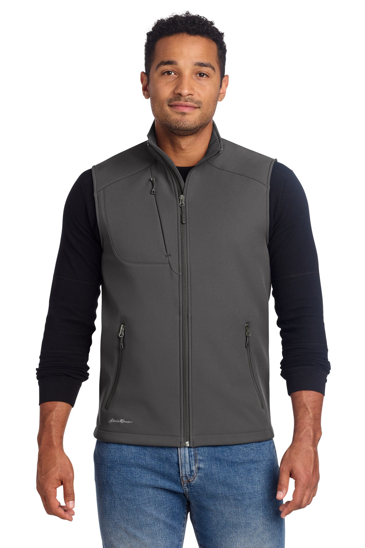 Custom Embroidery or DTF Print - Eddie Bauer ®  Stretch Soft Shell Vest EB546