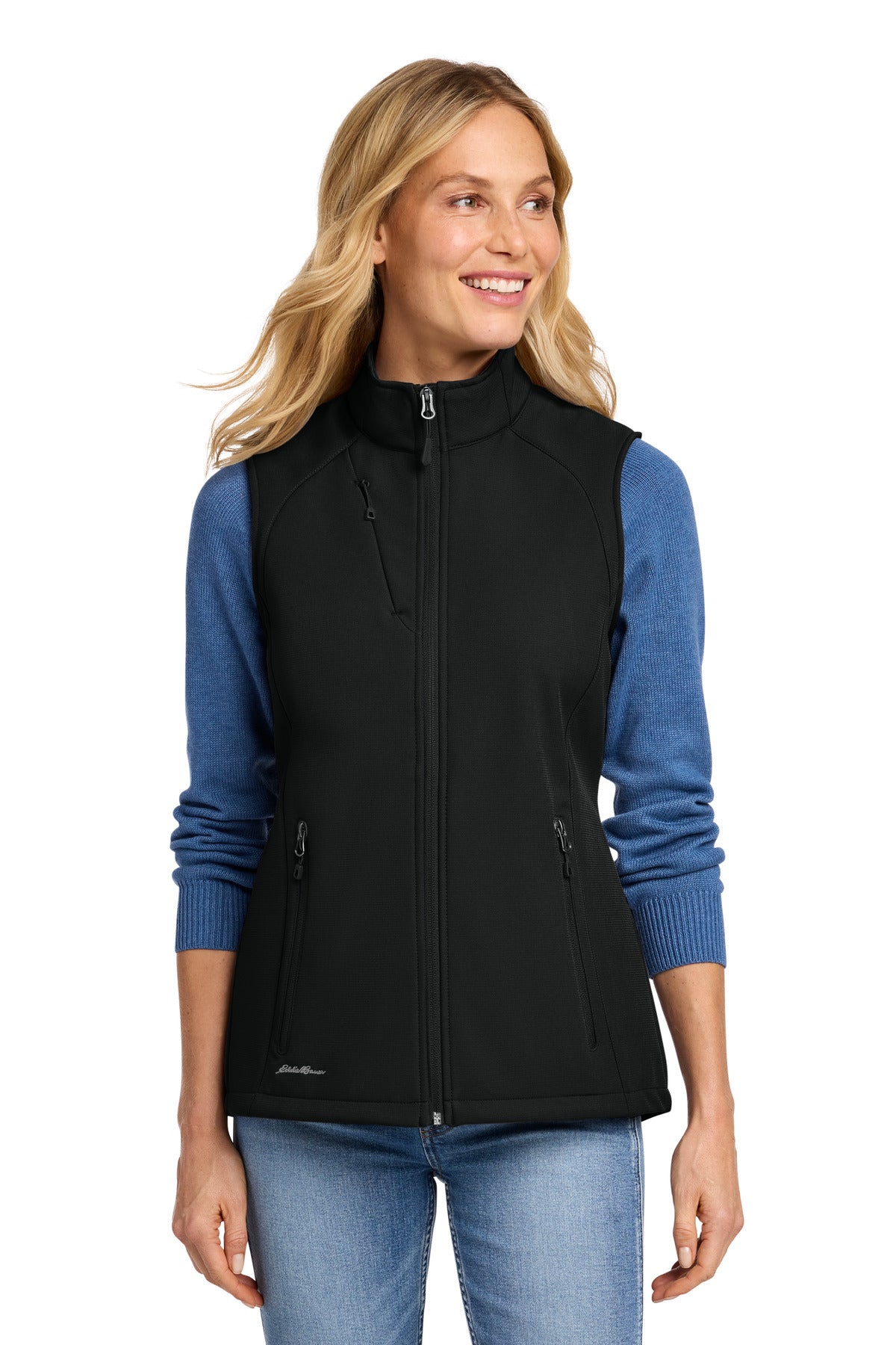Custom Embroidery or DTF Print - Eddie Bauer ®  Women's Stretch Soft Shell Vest EB547