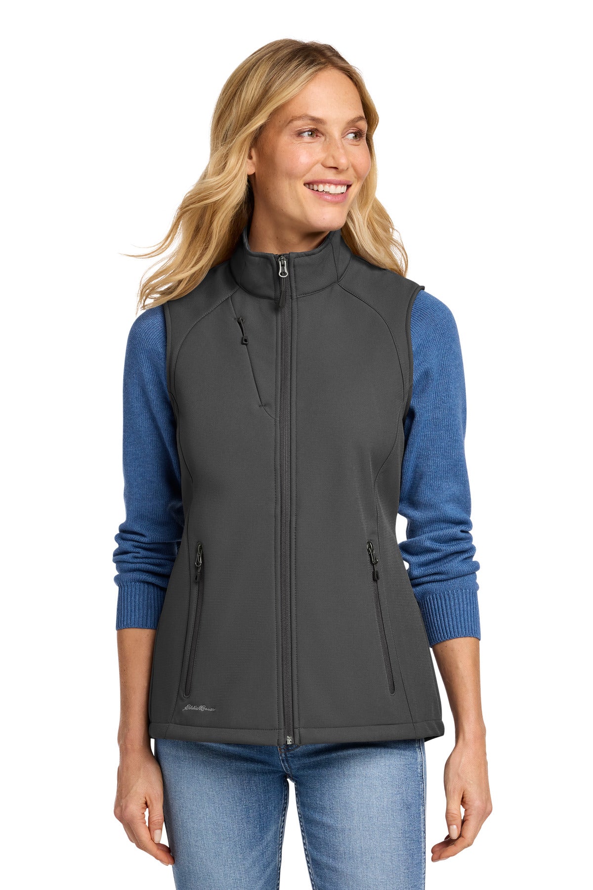 Custom Embroidery or DTF Print - Eddie Bauer ®  Women's Stretch Soft Shell Vest EB547