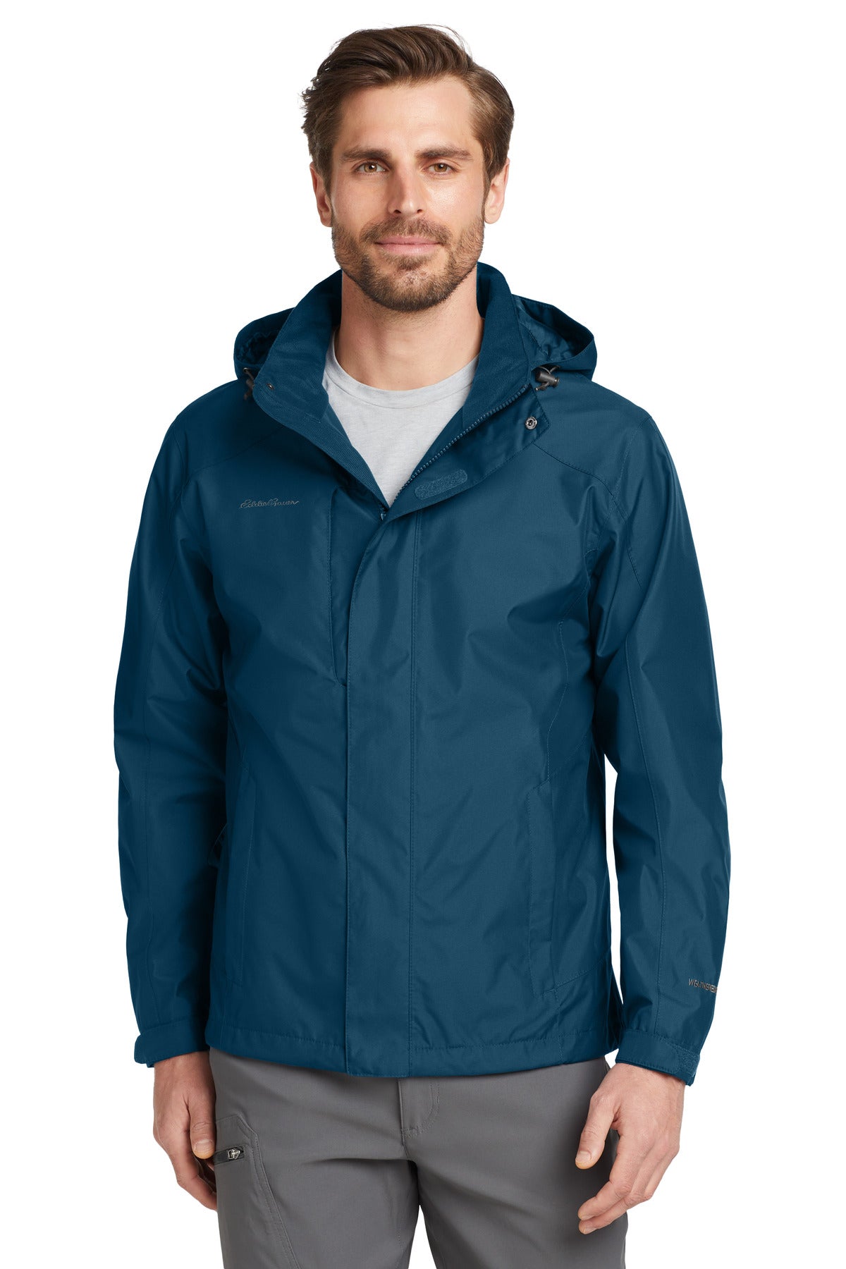 Custom Embroidery or DTF Print - Eddie Bauer ®  Rain Jacket. EB550