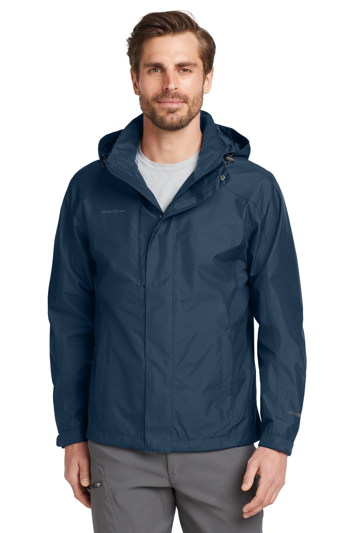 Custom Embroidery or DTF Print - Eddie Bauer ®  Rain Jacket. EB550