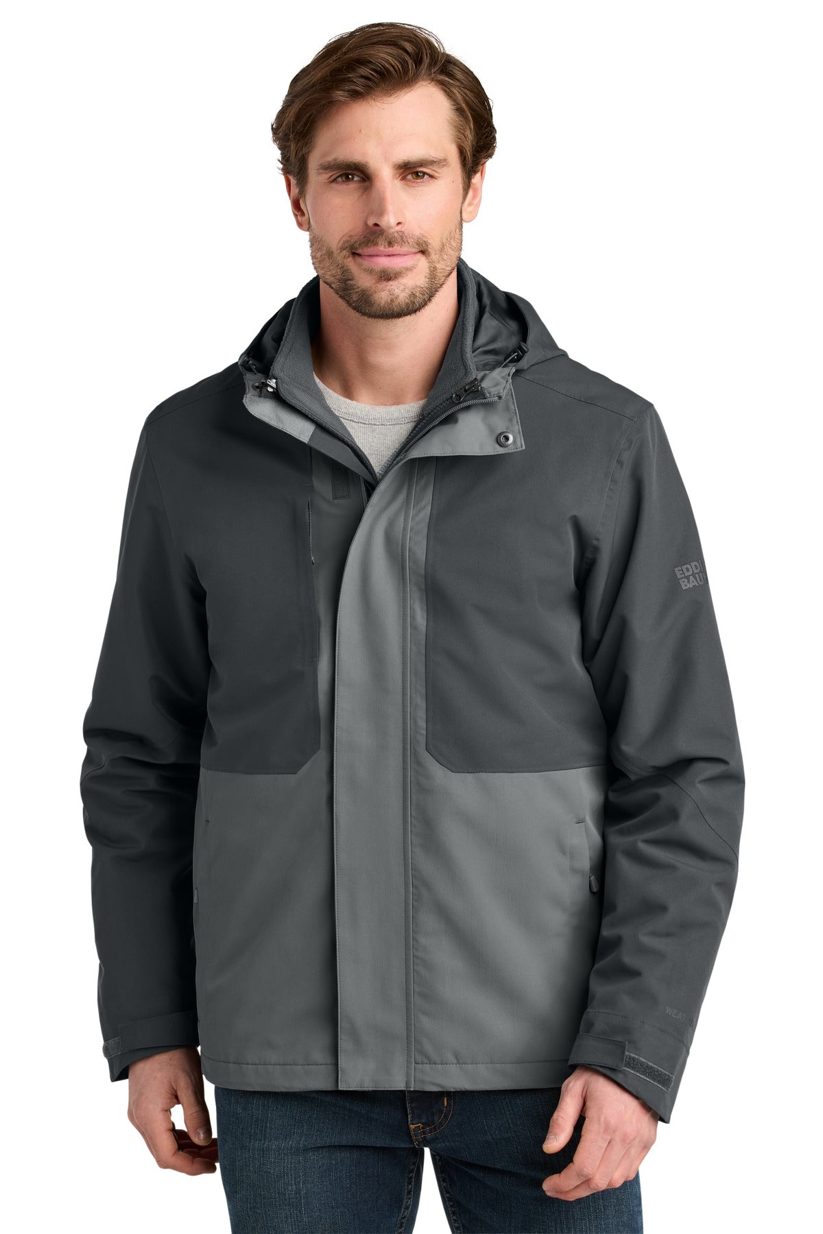 Custom Embroidery or DTF Print - Eddie Bauer ®  WeatherEdge ®  Ridge 3-in-1 Jacket EB658