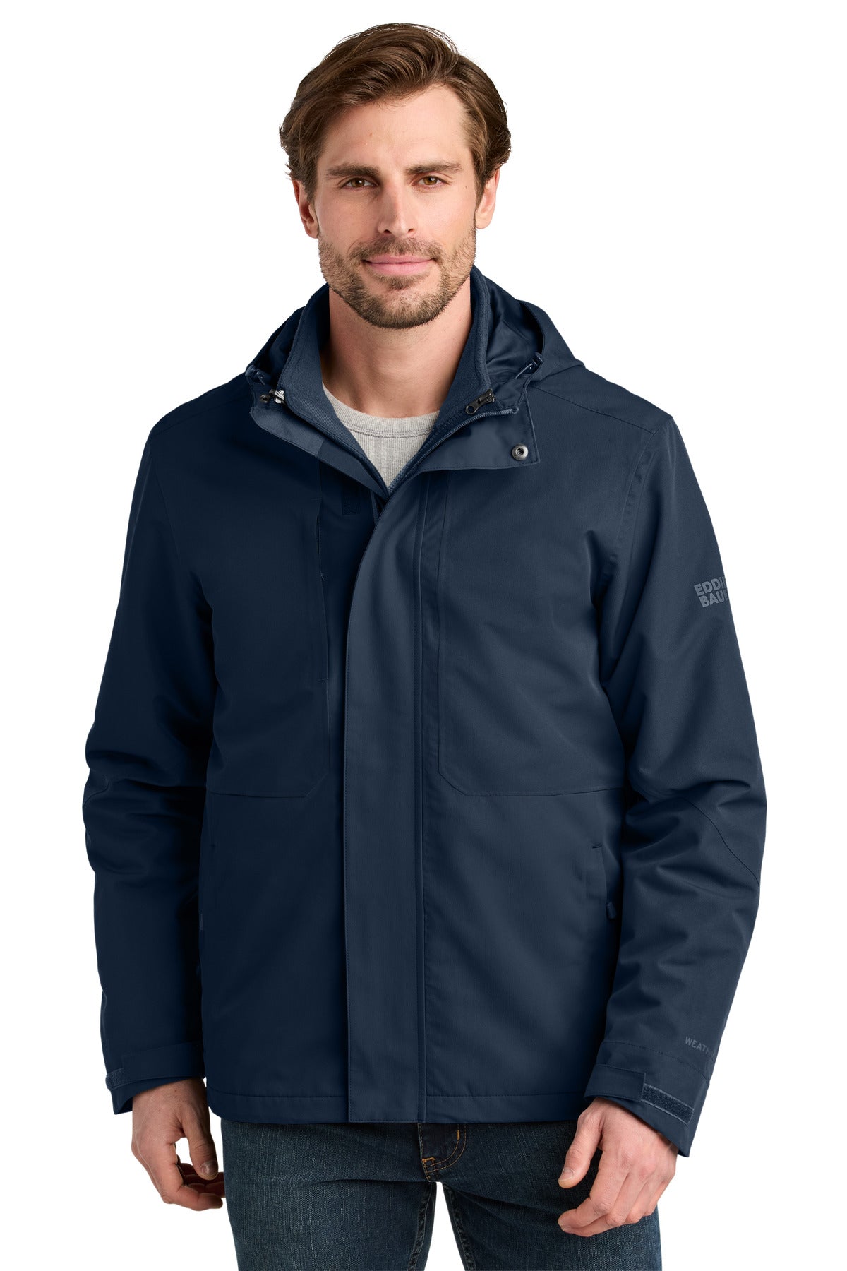 Custom Embroidery or DTF Print - Eddie Bauer ®  WeatherEdge ®  Ridge 3-in-1 Jacket EB658