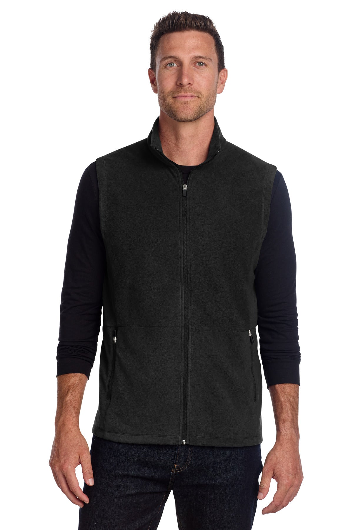 Custom Embroidery or DTF Print - Port Authority ®  Accord Microfleece Vest F152