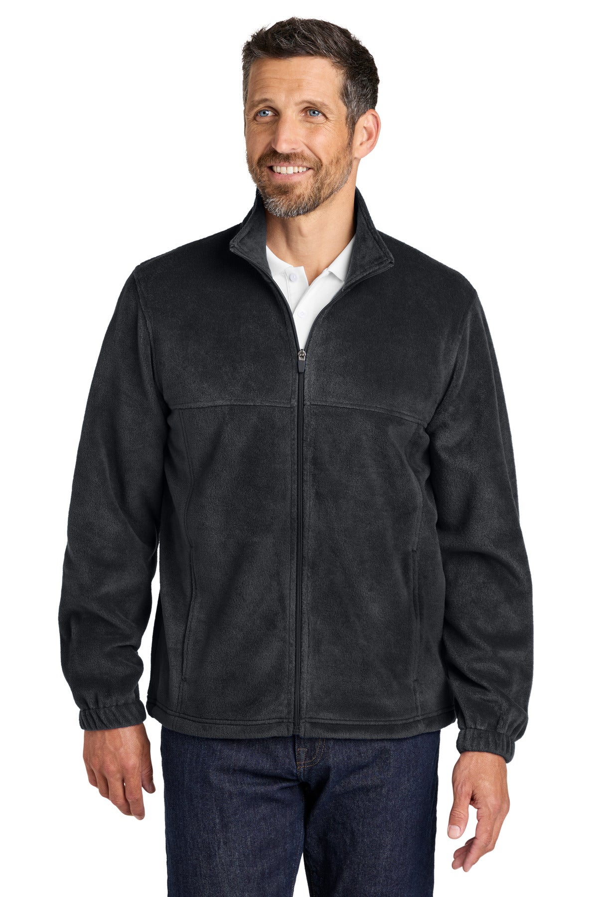 Custom Embroidery or DTF Print - Port Authority ®  Plush Fleece Full-Zip Jacket F190