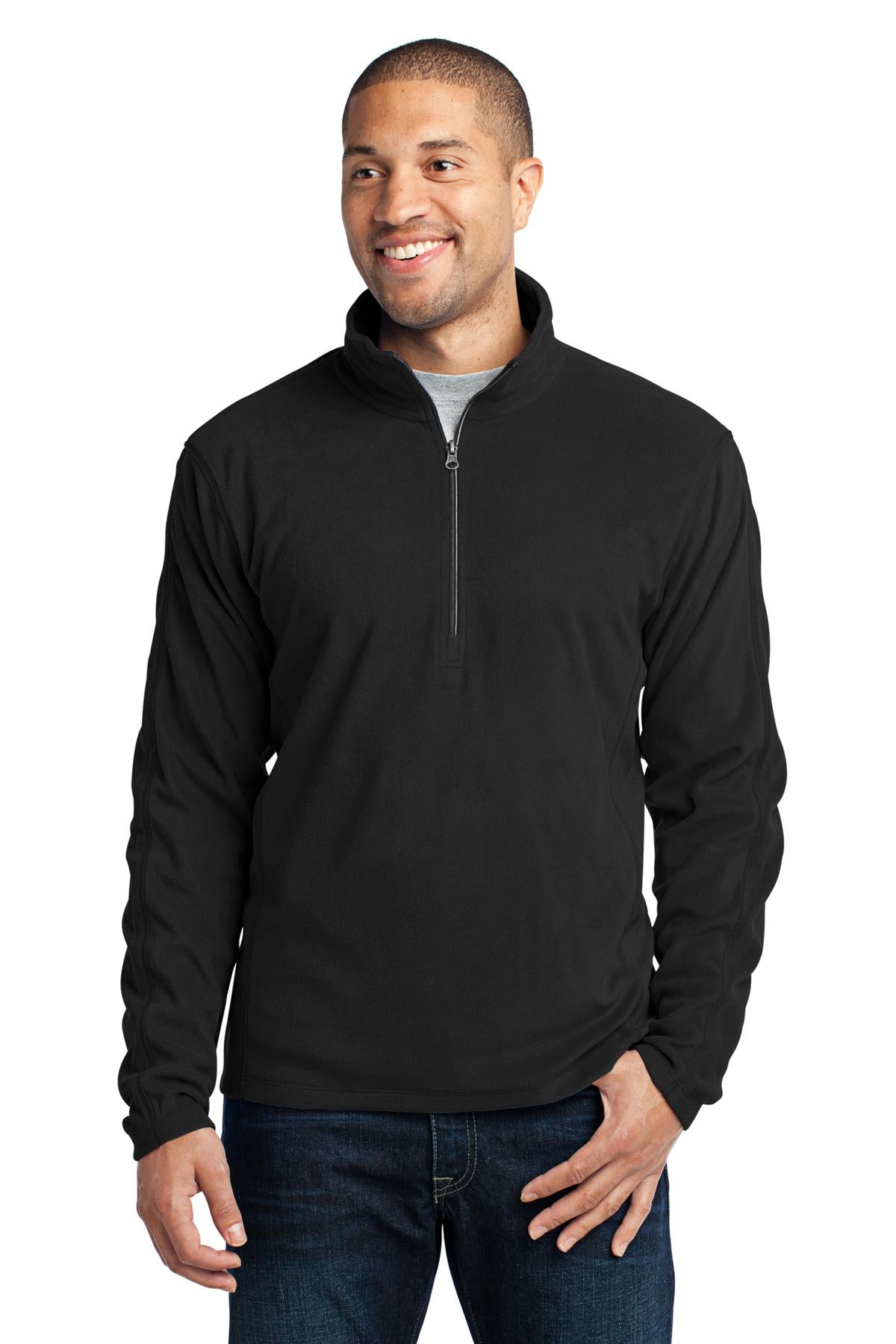 Custom Embroidery or DTF Print - Port Authority ®  Microfleece 1/2-Zip Pullover. F224