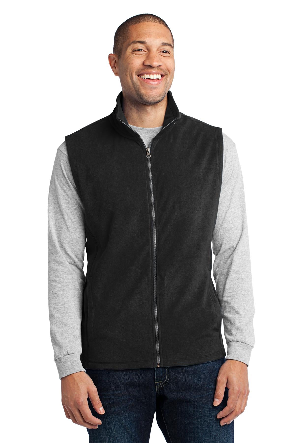 Custom Embroidery or DTF Print - Port Authority ®  Microfleece Vest. F226