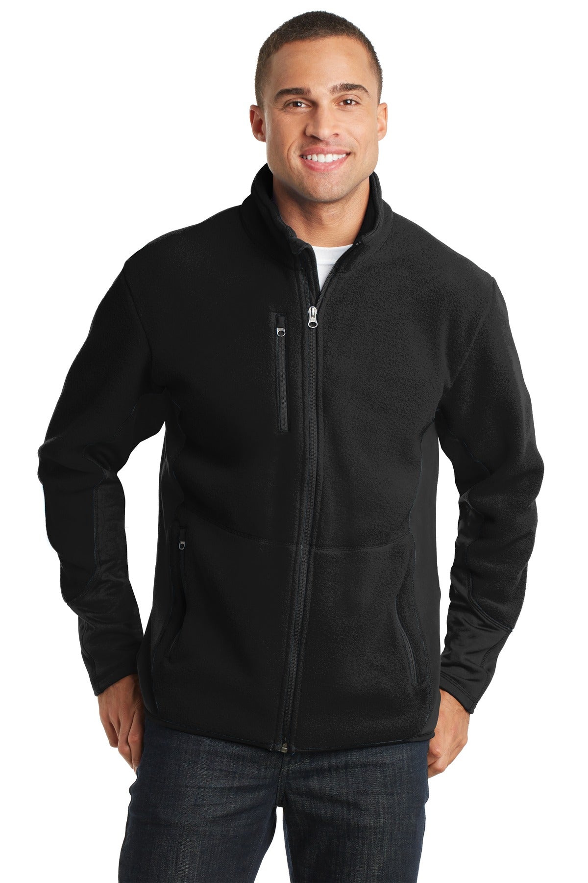 Custom Embroidery or DTF Print - Port Authority ®  R-Tek ®  Pro Fleece Full-Zip Jacket. F227