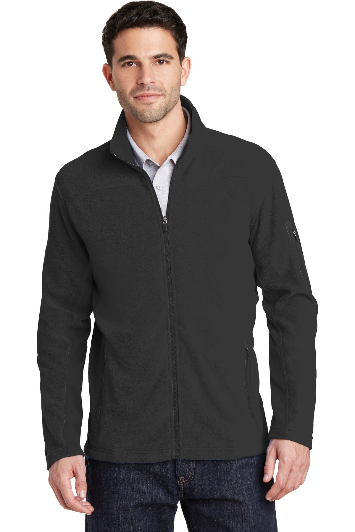 Custom Embroidery or DTF Print - Port Authority ®  Summit Fleece Full-Zip Jacket. F233